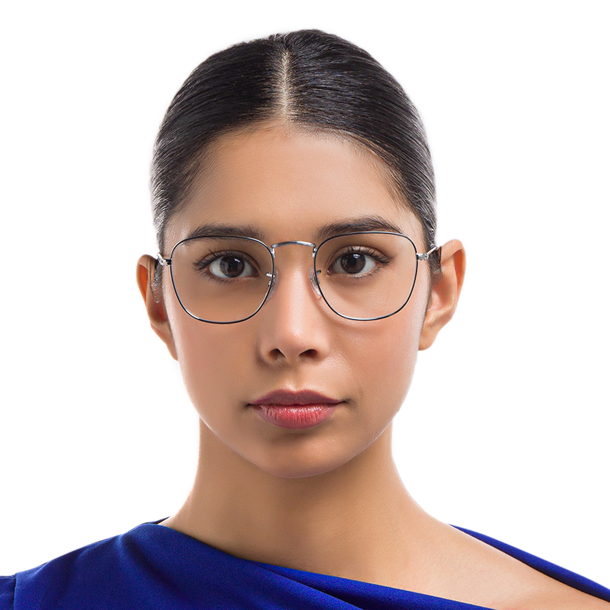 Ray-Ban Frank Unisex Square Eyeglasses in Gunmetal – Product Photo 5