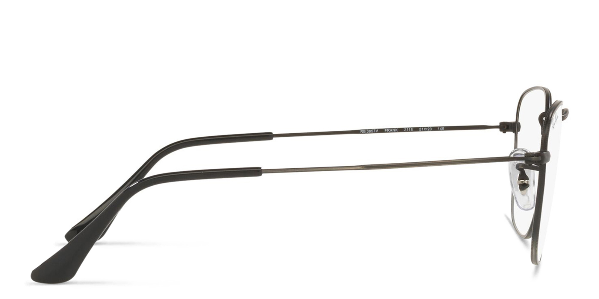 Ray-Ban Square Eyeglasses in Grey – Product Photo 3