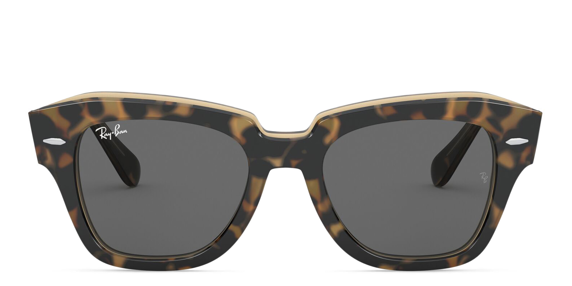 Ray-Ban State Street Unisex Square Sunglasses in Havana – Product Photo 1
