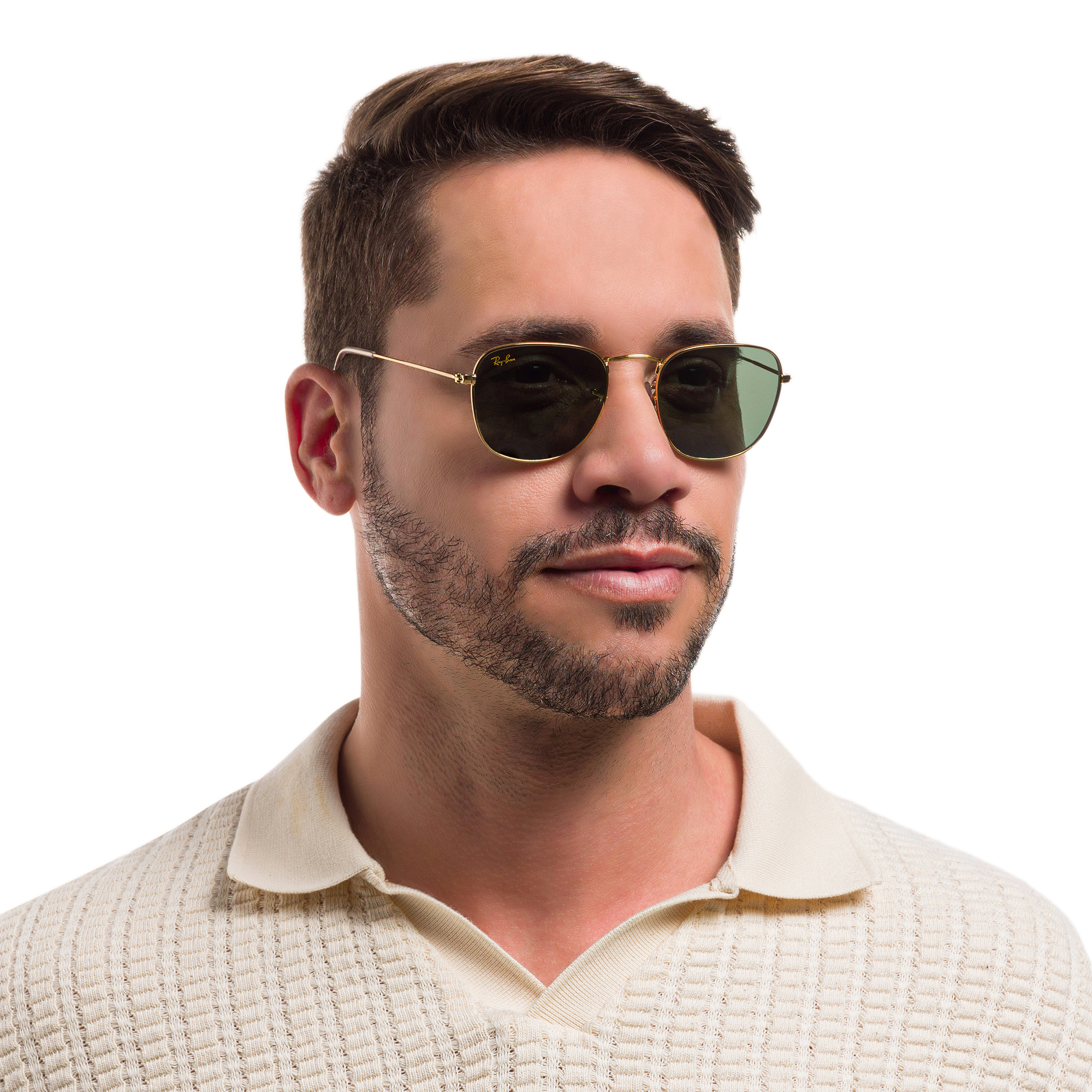 Ray-Ban Frank Square Sunglasses in Gold – Product Photo 5