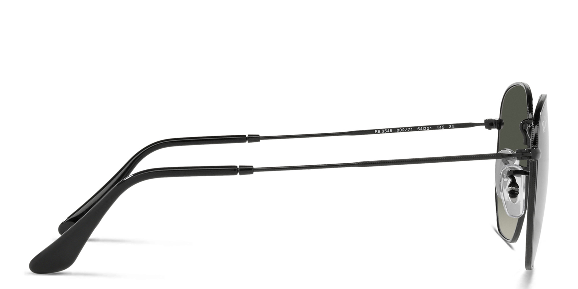 Shop Ray-Ban Hexagonal Unisex Sunglasses in Black online.