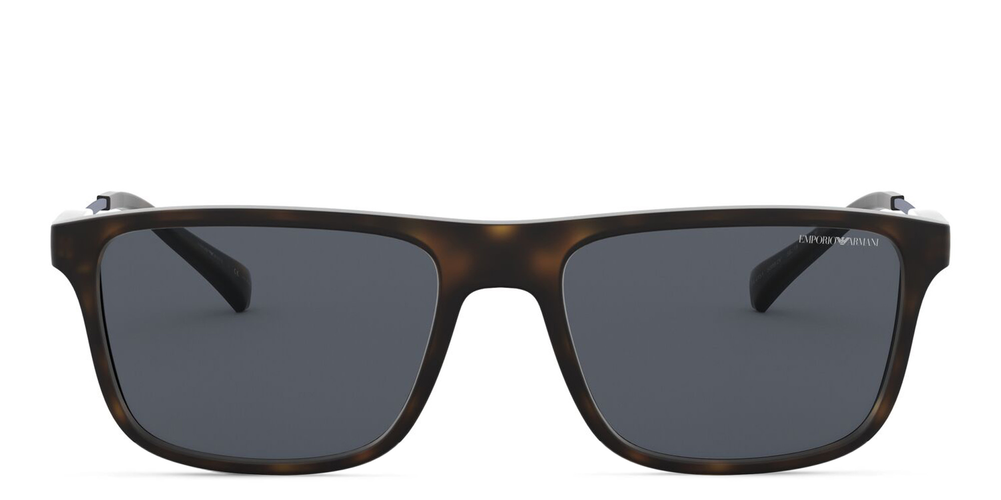 Emporio Armani Rectangle Sunglasses in Matte Havana – Product Photo 1