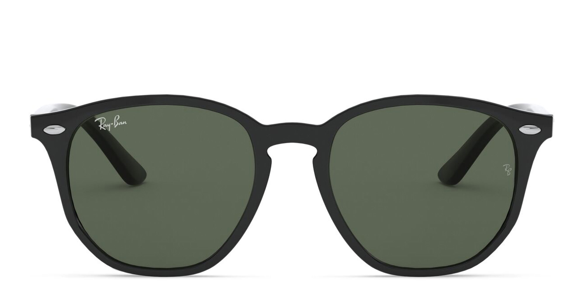 Ray-Ban Junior Kids Irregular Polished Sunglasses in Black – Product Photo 1