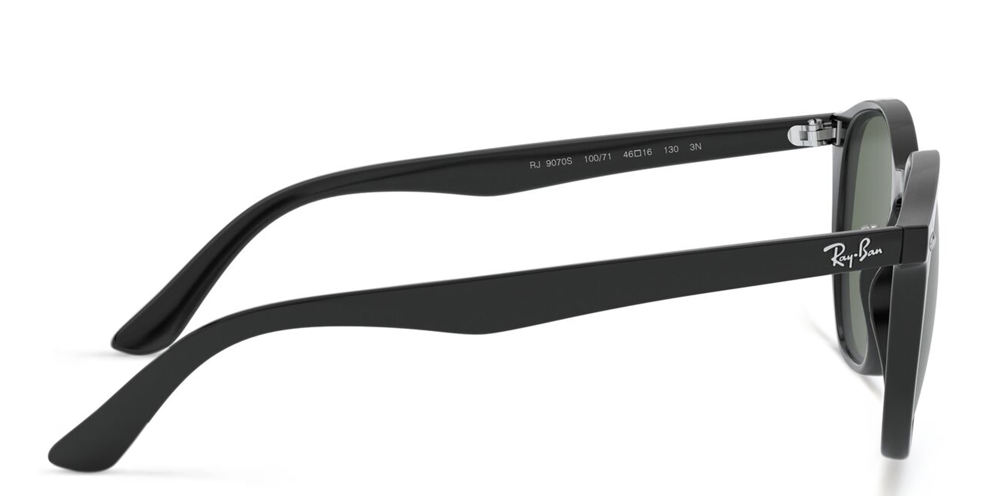 Ray-Ban Junior Kids Irregular Polished Sunglasses in Black – Product Photo 3