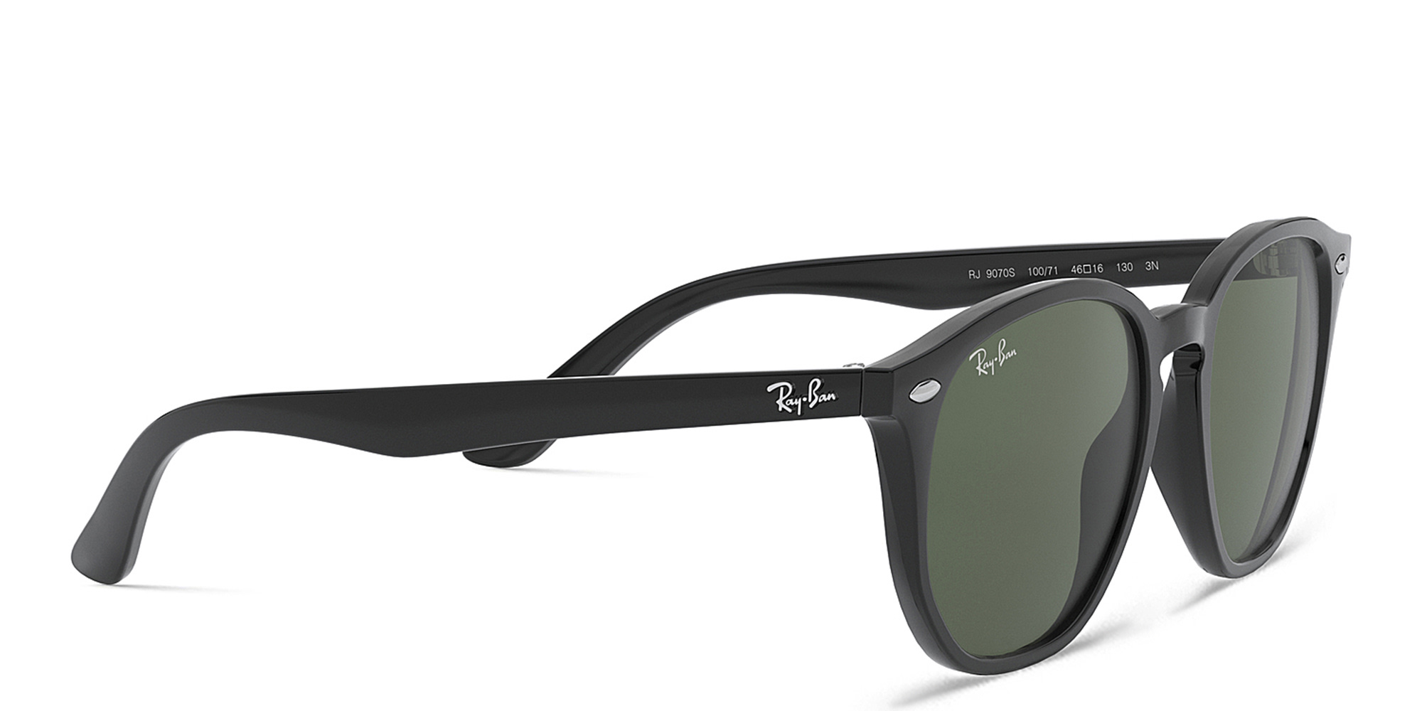 Ray-Ban Junior Kids Irregular Polished Sunglasses in Black – Product Photo 4