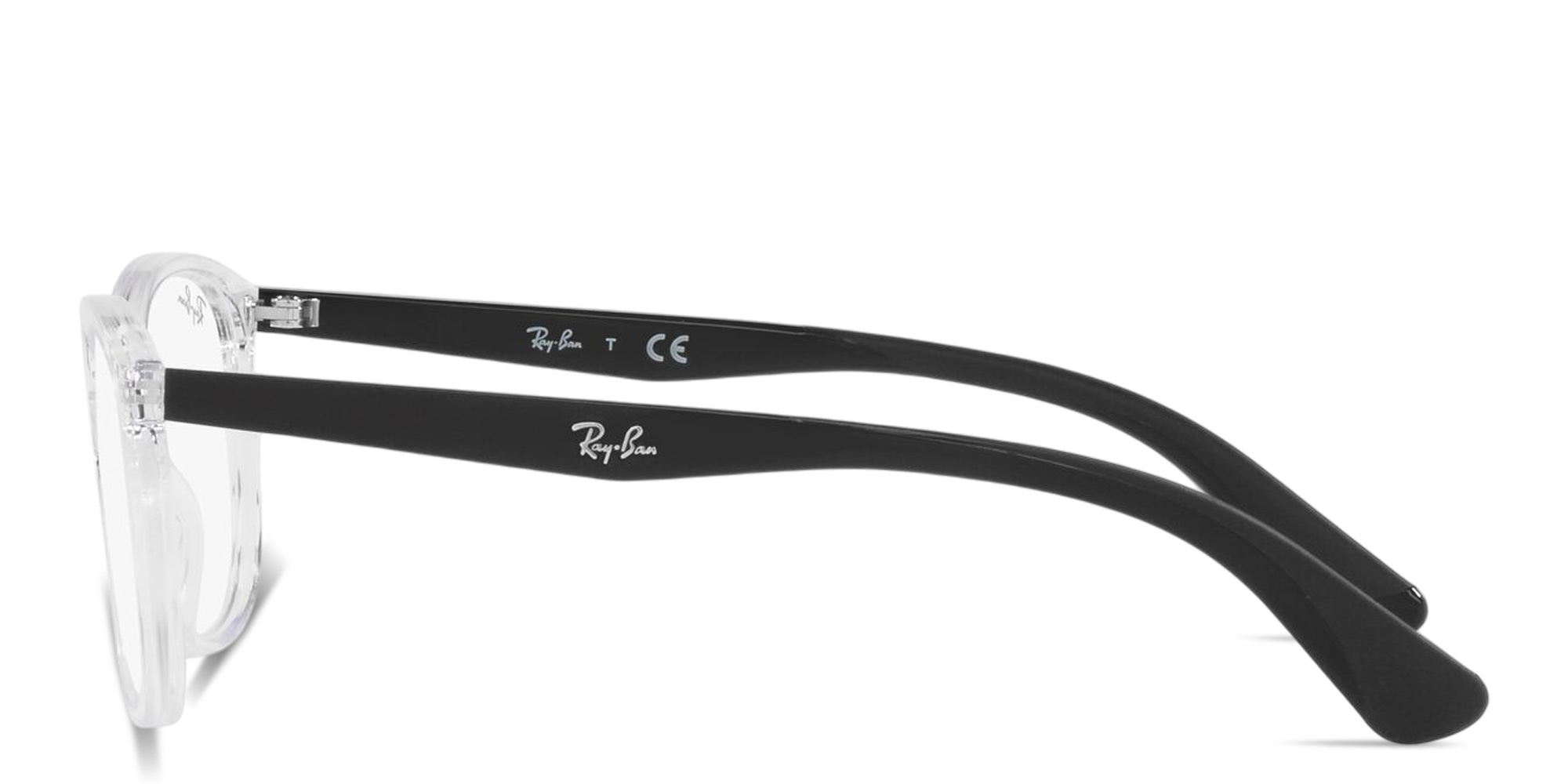 Shop Ray-Ban Junior Optics Kids Square Eyeglasses in Transparent online.