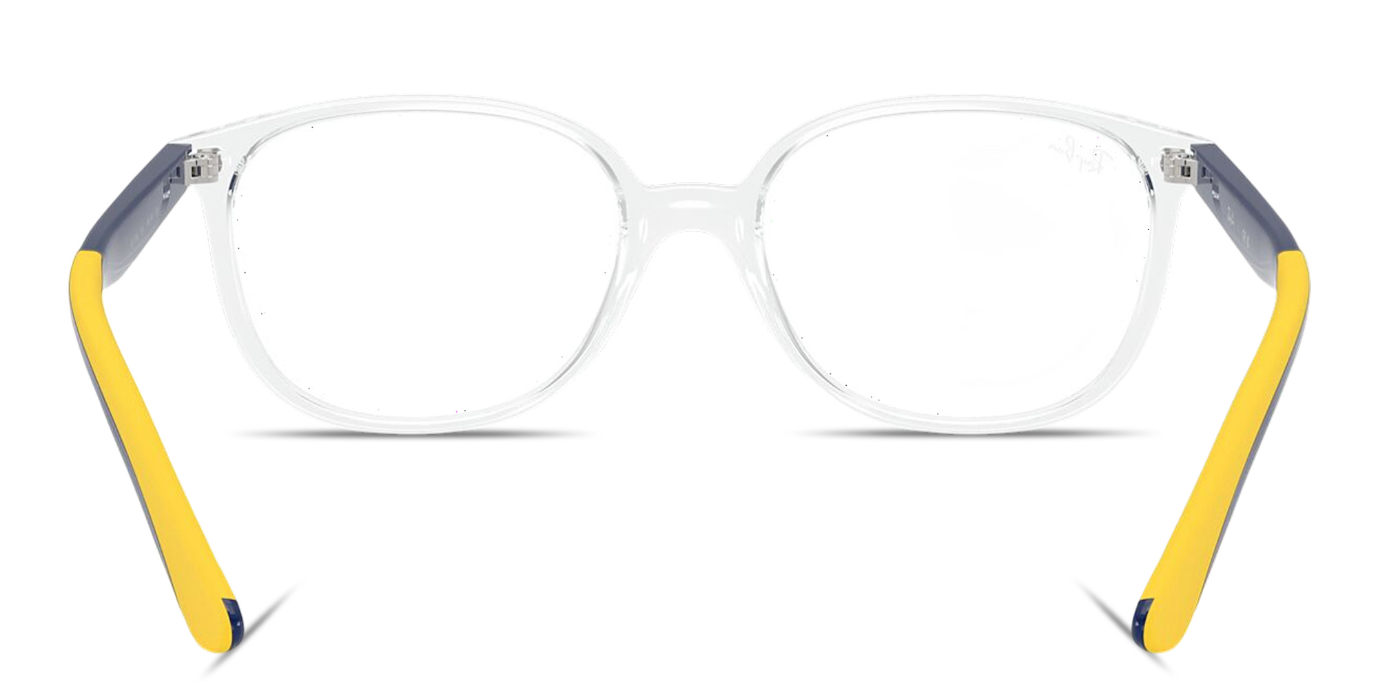 Shop Ray-Ban Junior Optics Kids Square Eyeglasses in Crystal online.