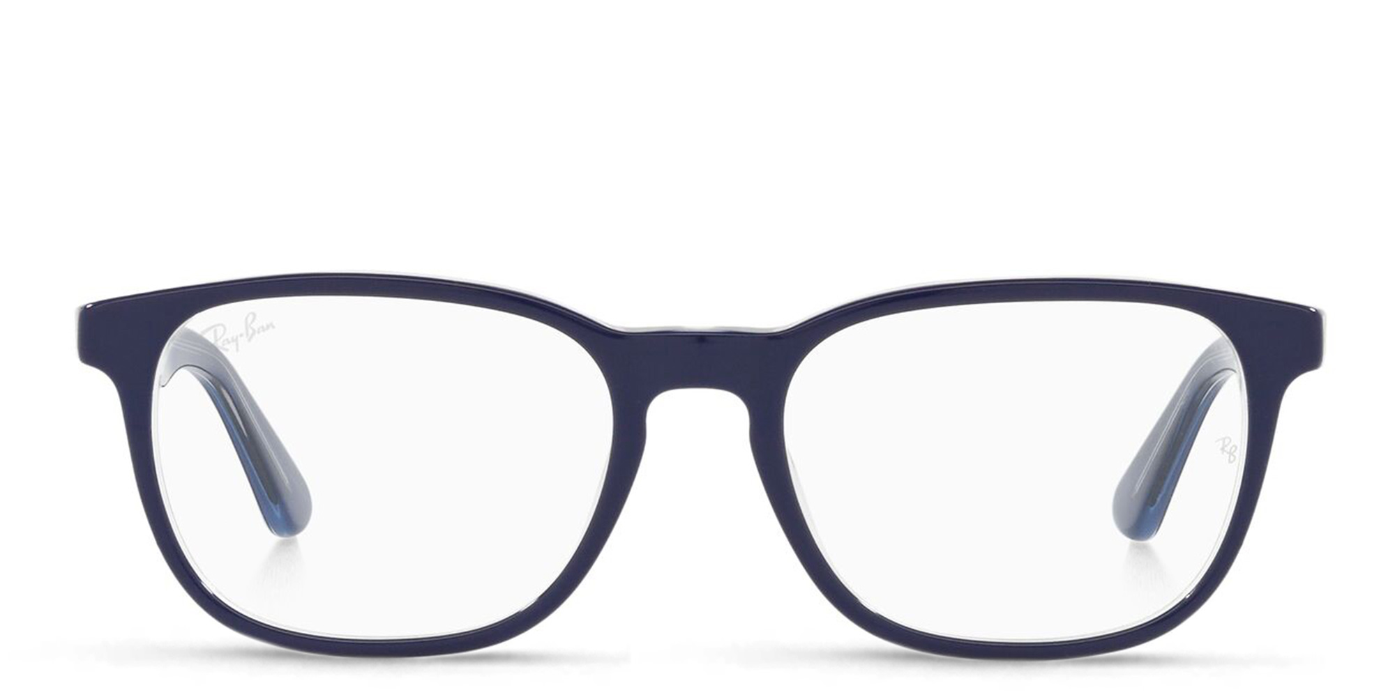 Ray-Ban Junior Kids Square Eyeglasses in Blue On Transparent – Product Photo 1