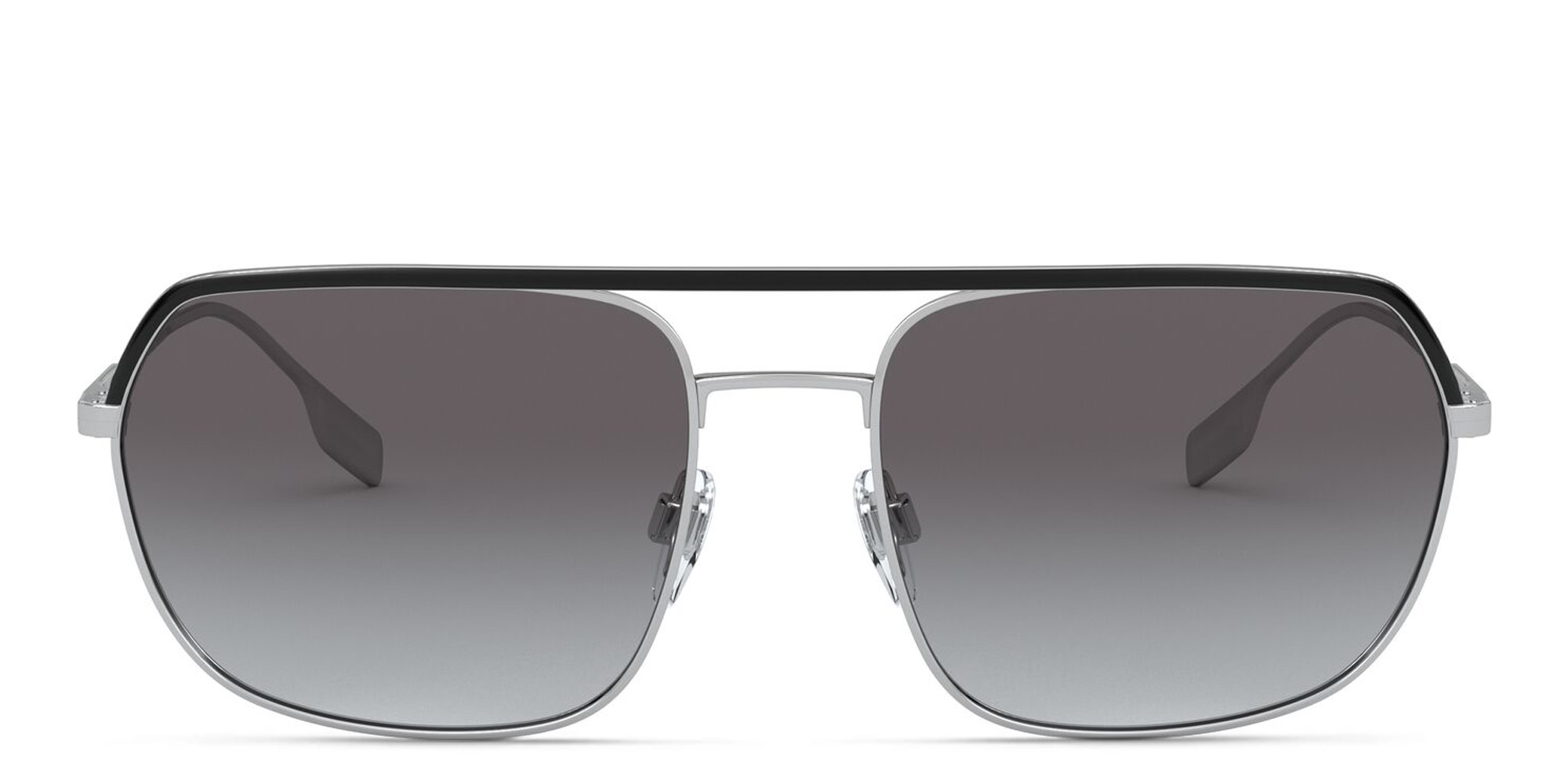 BURBERRY Square Sunglasses in Silver – Product Photo 1