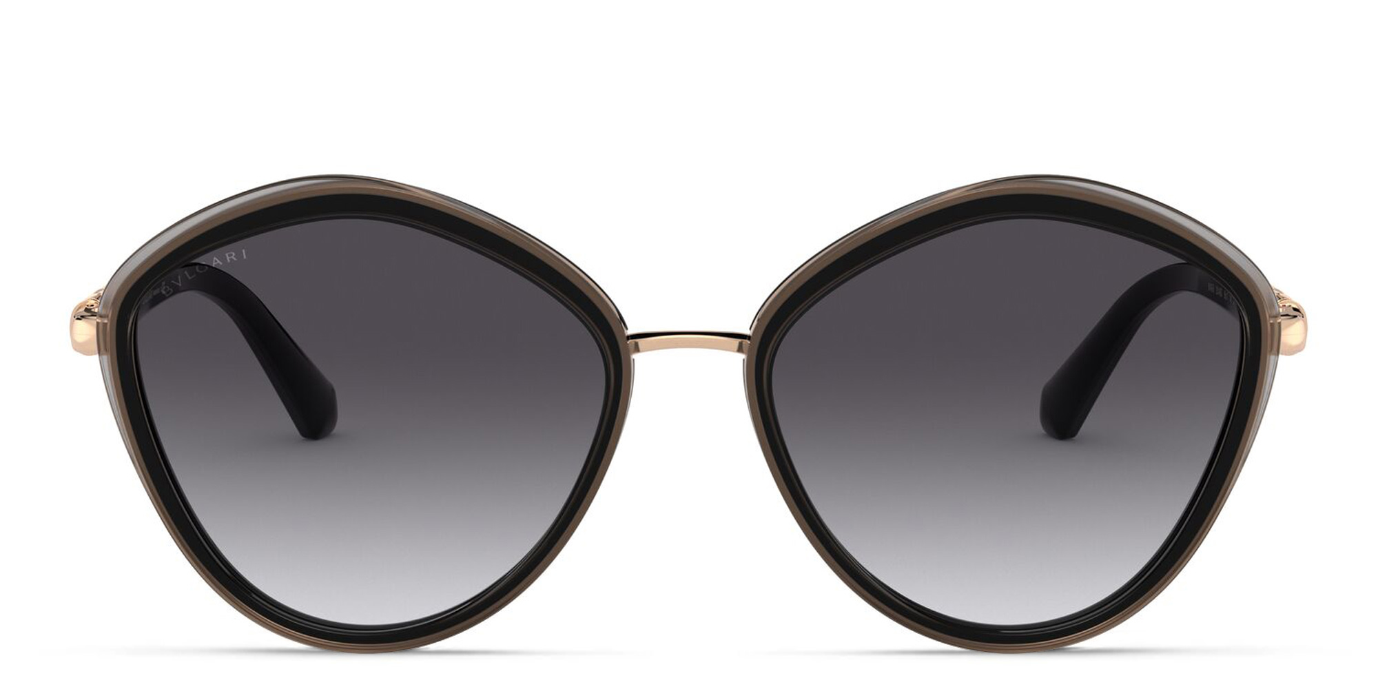 BVLGARI Irregular Sunglasses in Black – Product Photo 1