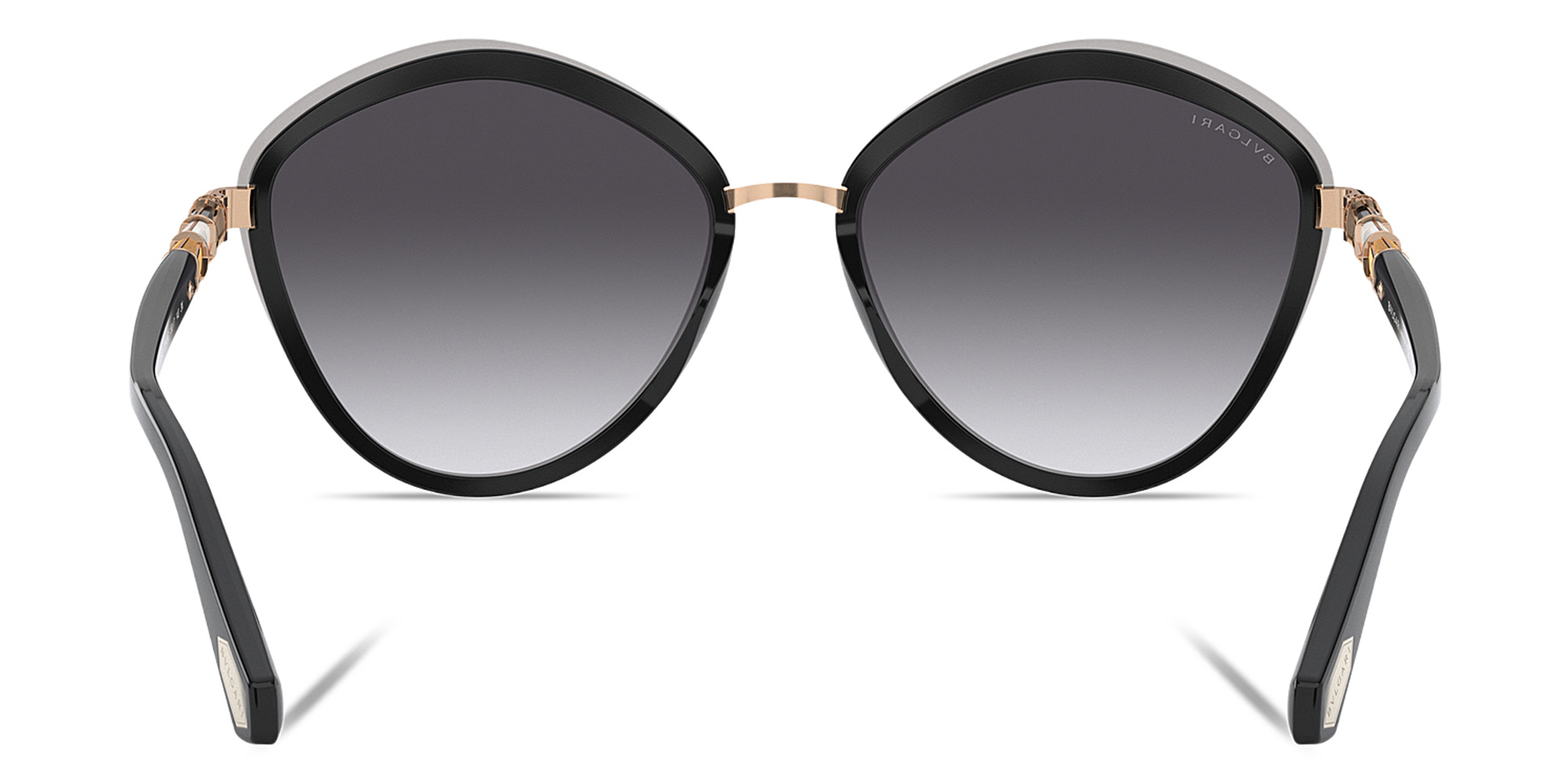 BVLGARI Irregular Sunglasses in Black – Product Photo 4