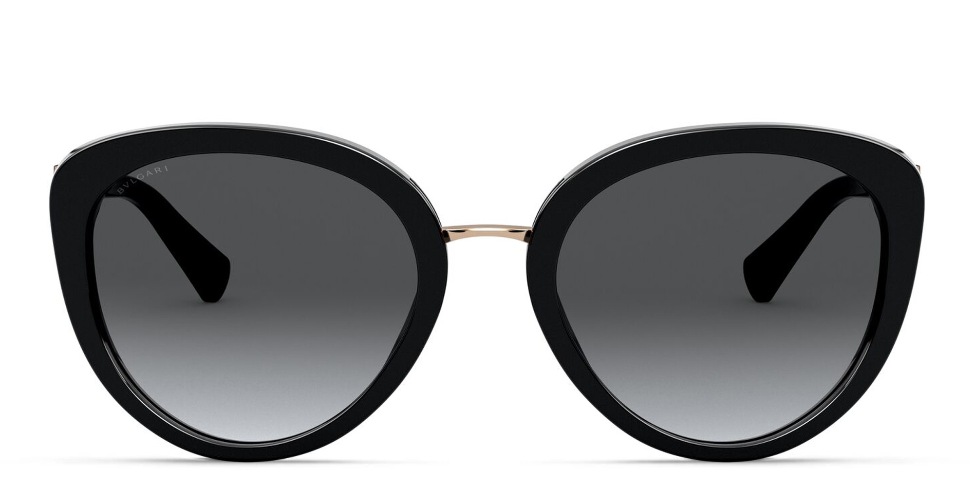 BVLGARI Round Sunglasses in Black – Product Photo 1
