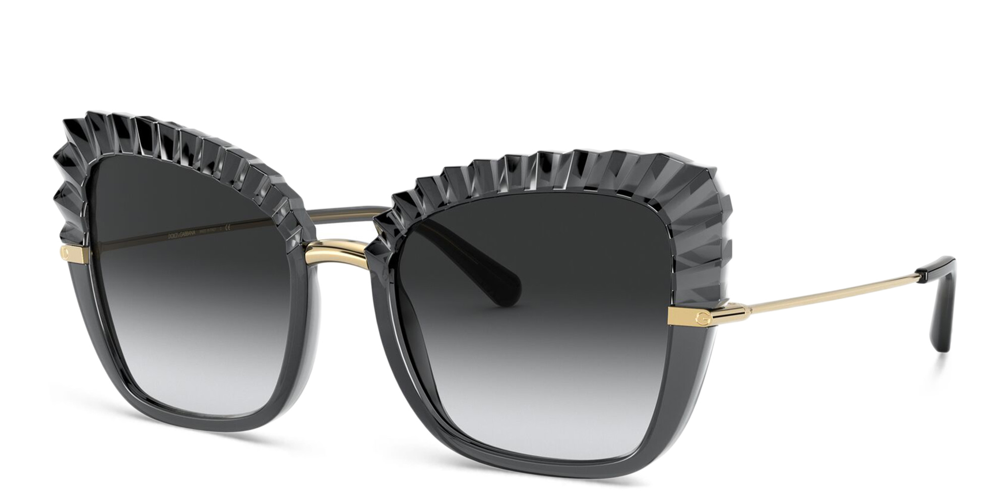 Dolce & Gabbana Cat Eye Sunglasses in Transparent Grey – Product Photo 2