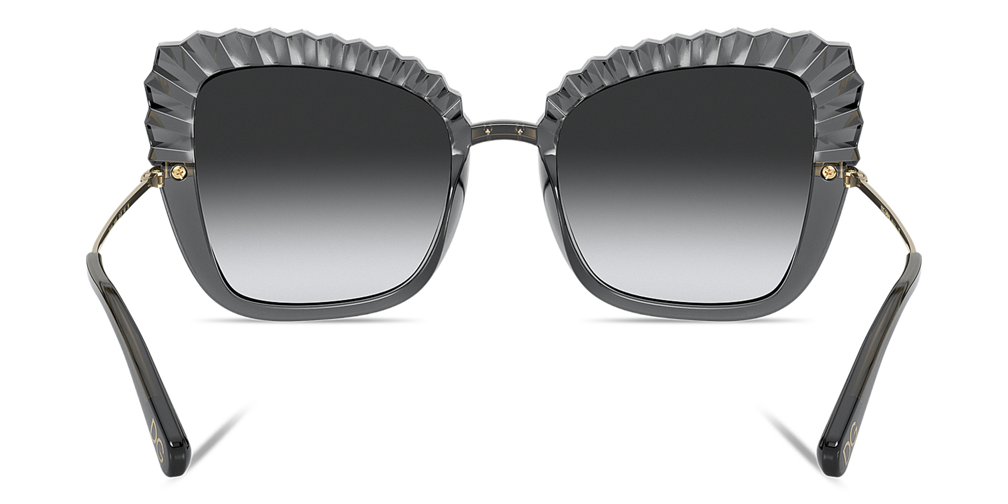 Dolce & Gabbana Cat Eye Sunglasses in Transparent Grey – Product Photo 4