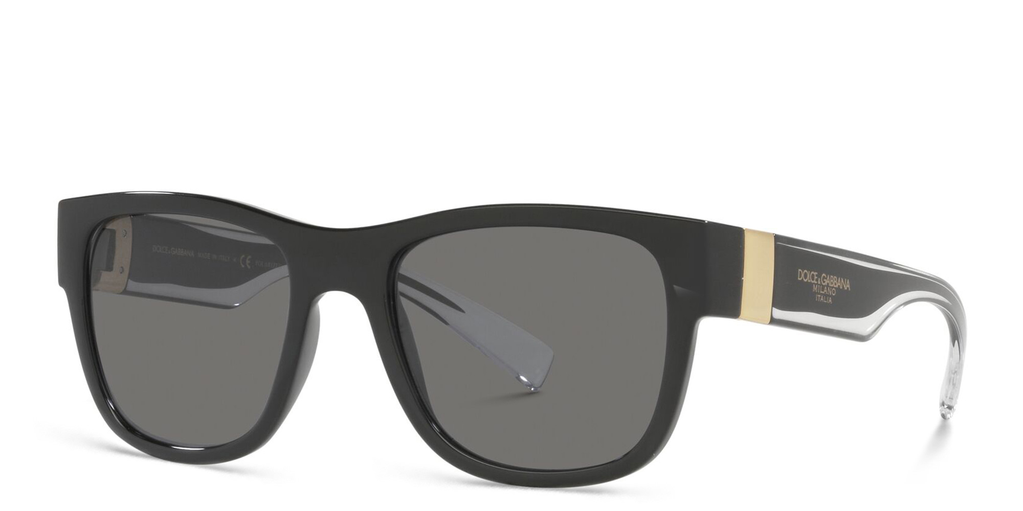Shop Dolce & Gabbana Square Sunglasses in Black online.