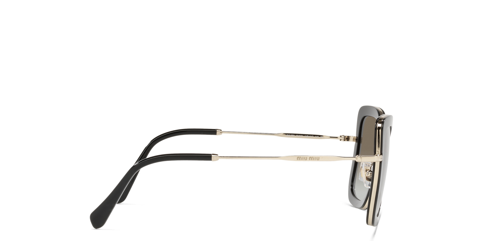 Shop MIU MIU Cat Eye Sunglasses in Black online.