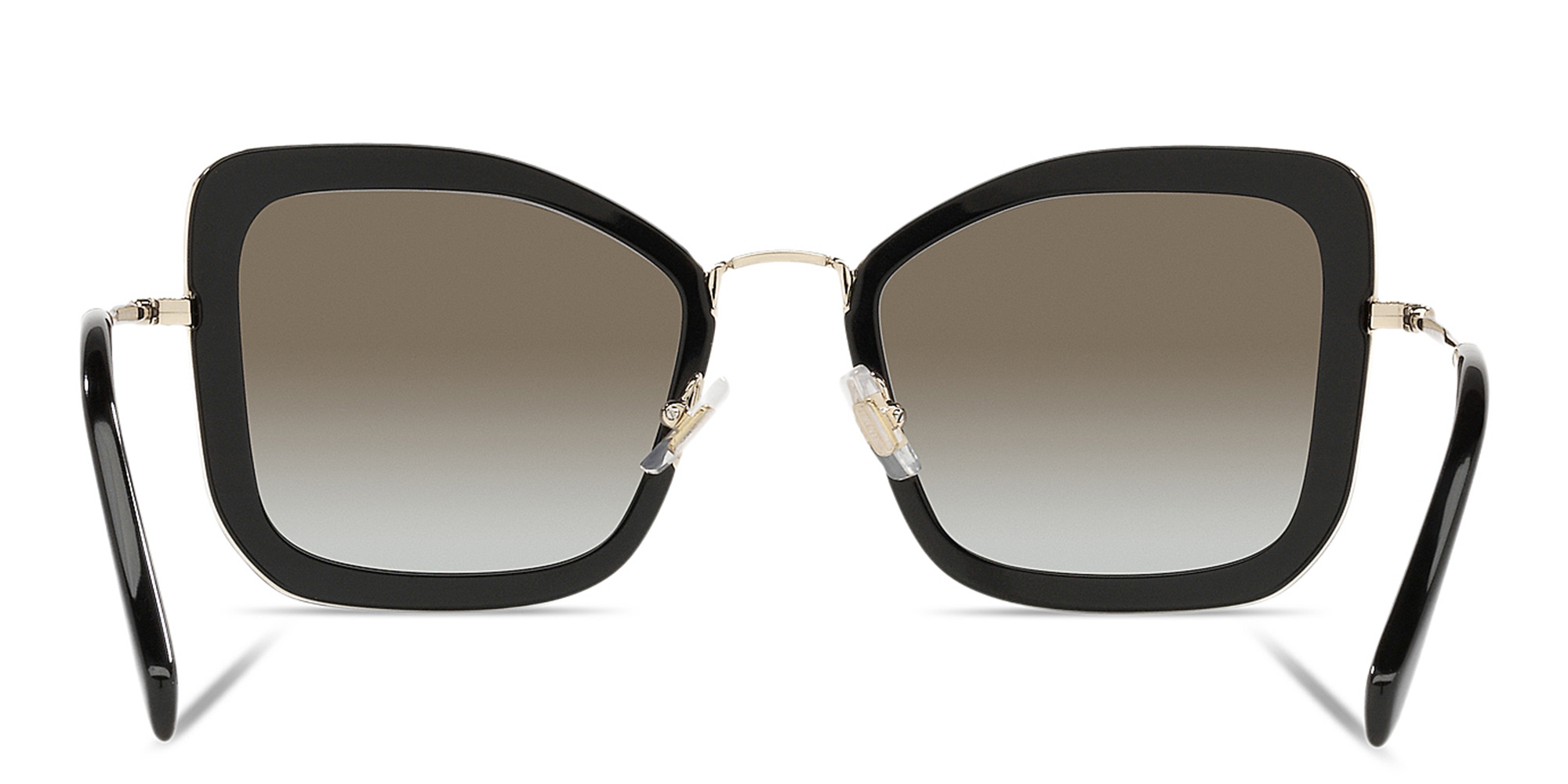 Shop MIU MIU Cat Eye Sunglasses in Black online.