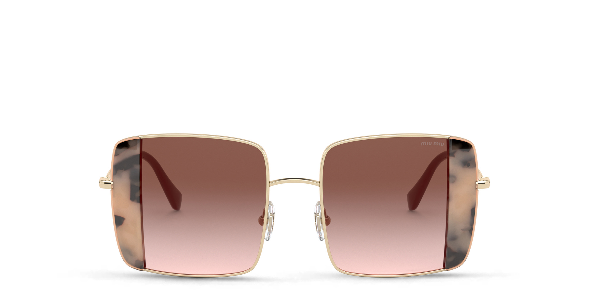 小物 2000s miumiu square sunglasses Miu Miu Square-Frame Acetate And Gold-Tone Sunglasses | Wardrobe Icons