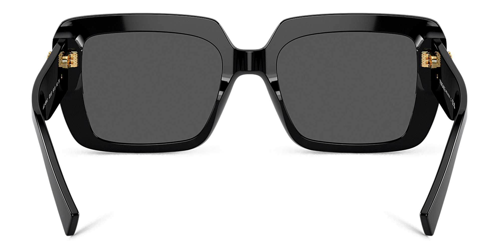 Shop VERSACE Rhinestone-embellished Medusa Sunglasses in Black online.