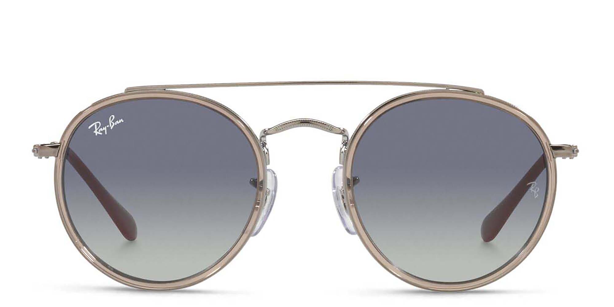 Ray-Ban Junior Kids Round Sunglasses in Transparent Grey – Product Photo 1