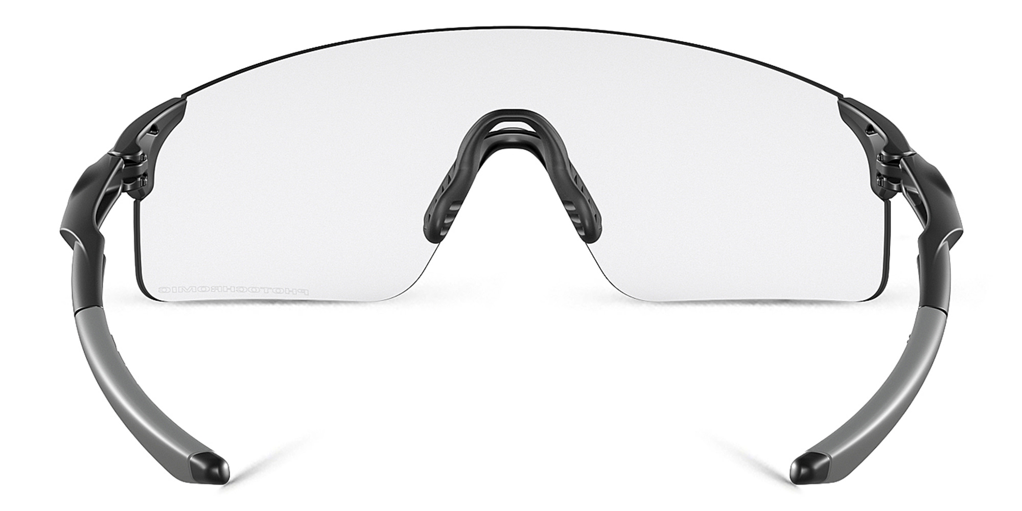Shop Oakley EVZero™ Blades Rimless Wide Rectangle Sunglasses in Black online.
