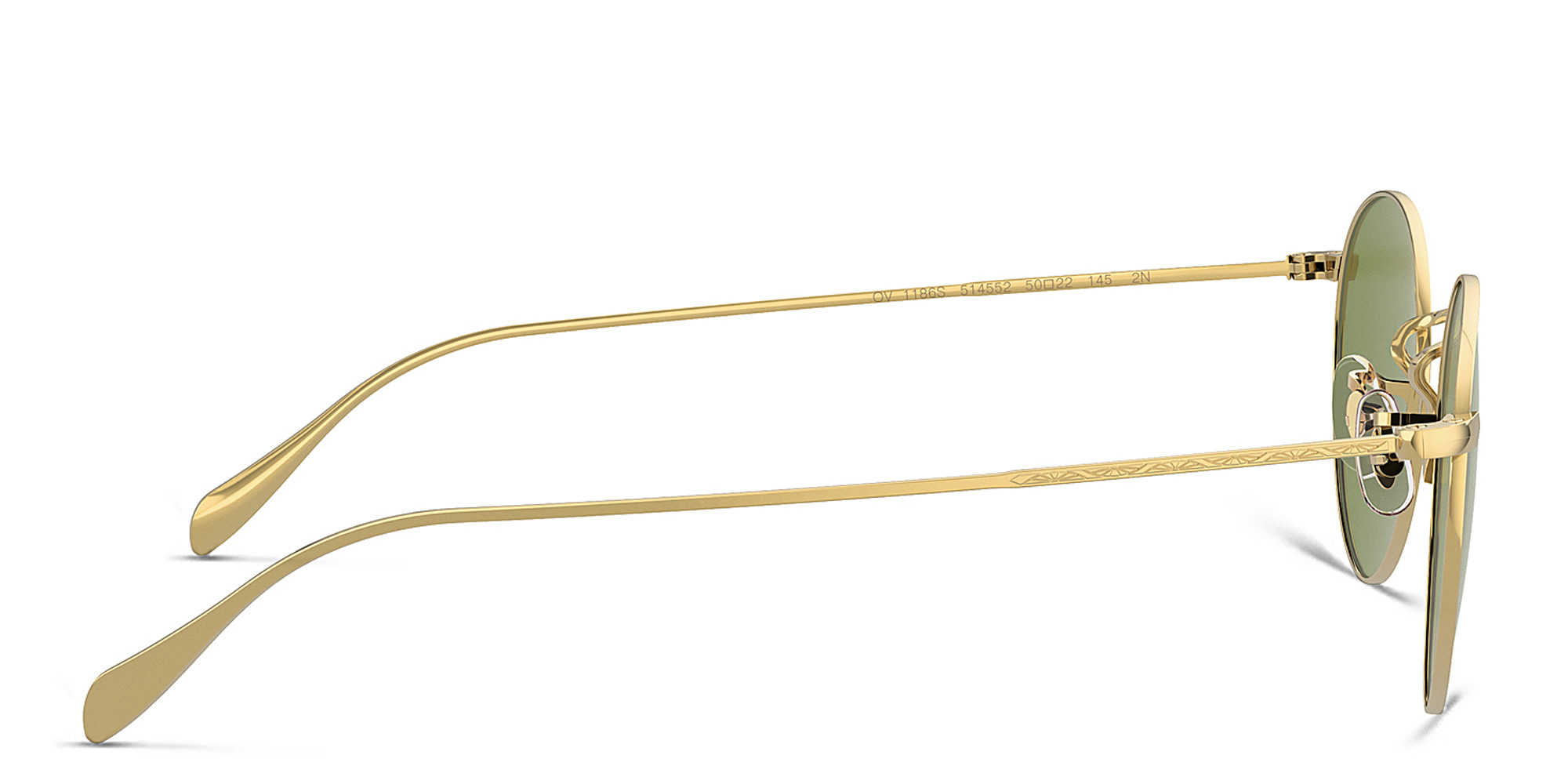 Shop OLIVER PEOPLES Unisex Panthos Sunglasses in Gold online.