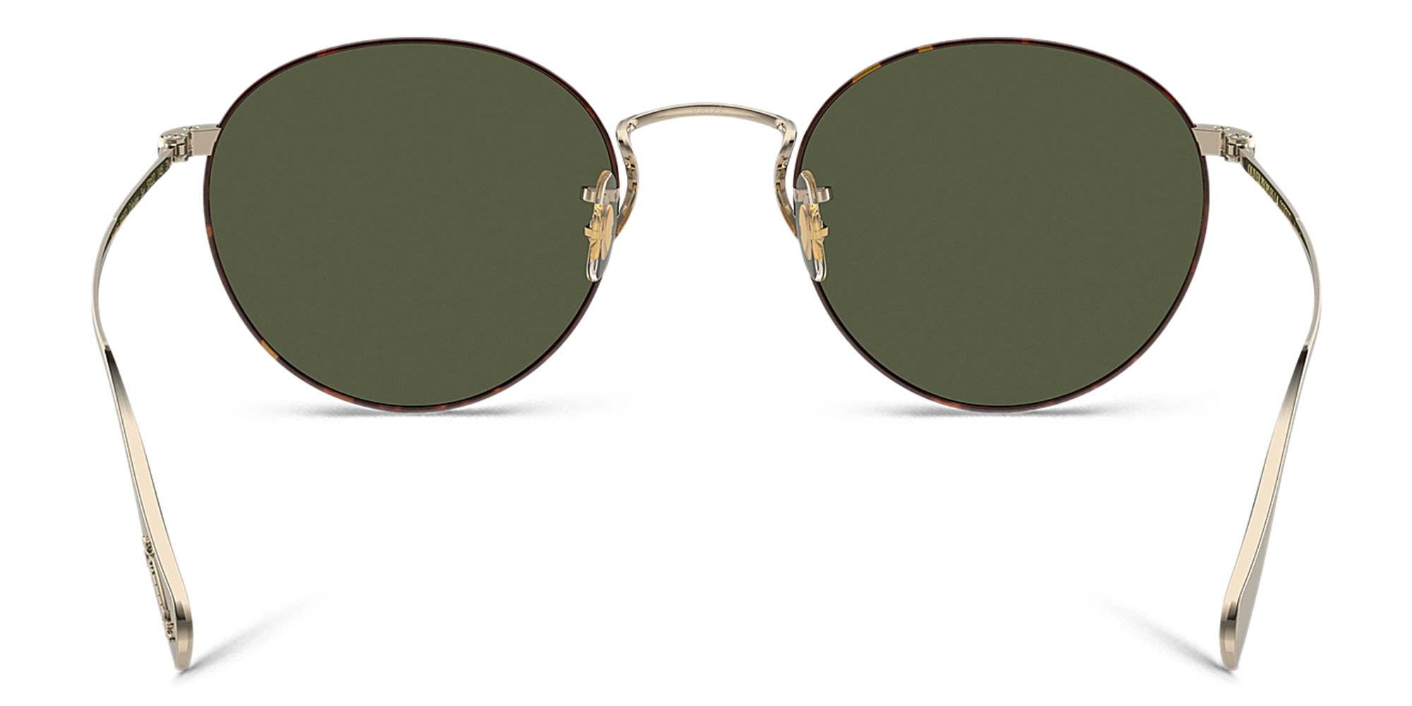 Shop OLIVER PEOPLES Unisex Panthos Sunglasses in Gold-Tortoise online.