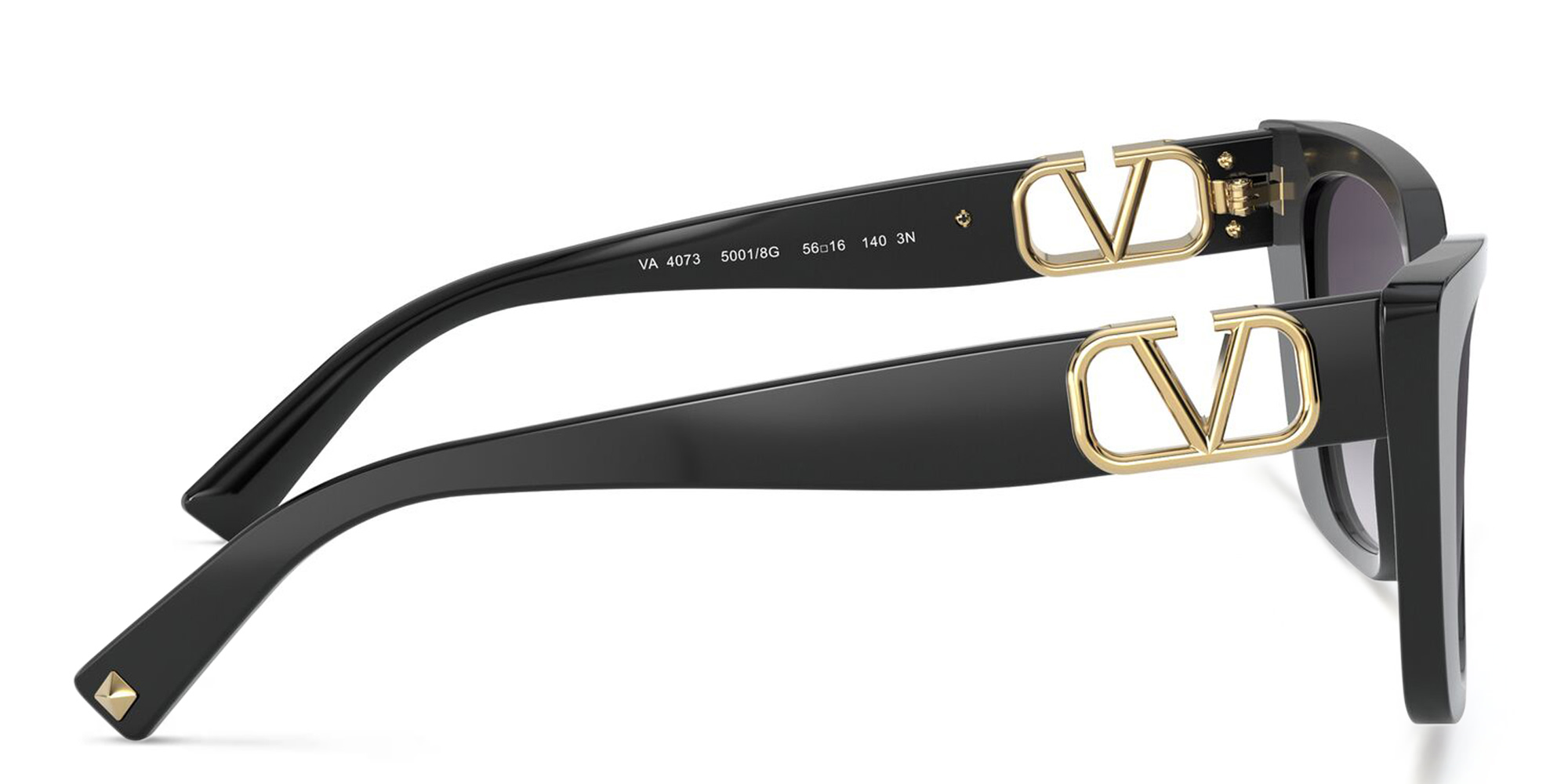 VALENTINO Cat Eye Sunglasses in Black – Product Photo 3