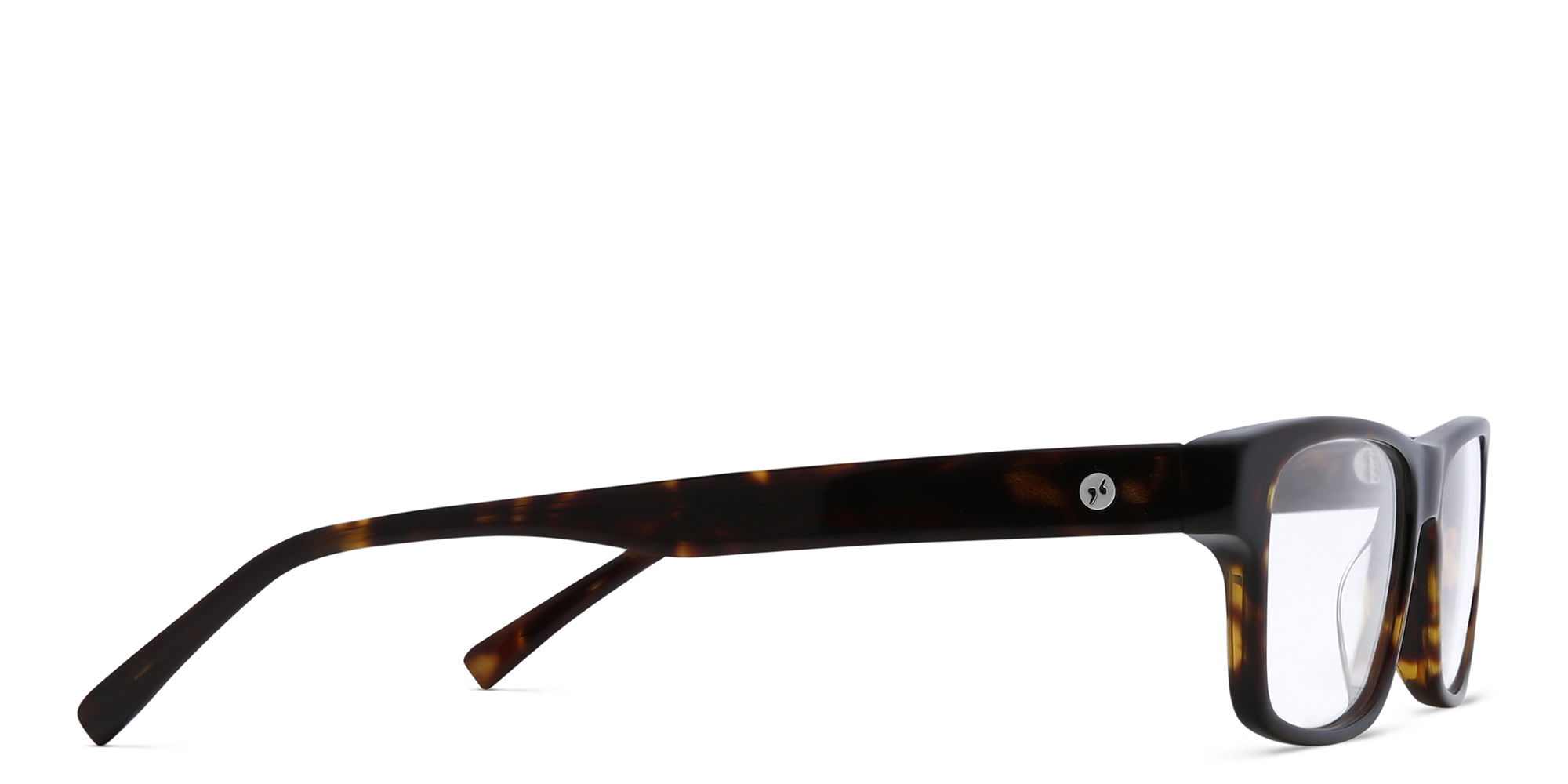 EYE'M Rectangle Eyeglasses in Havana – Product Photo 3