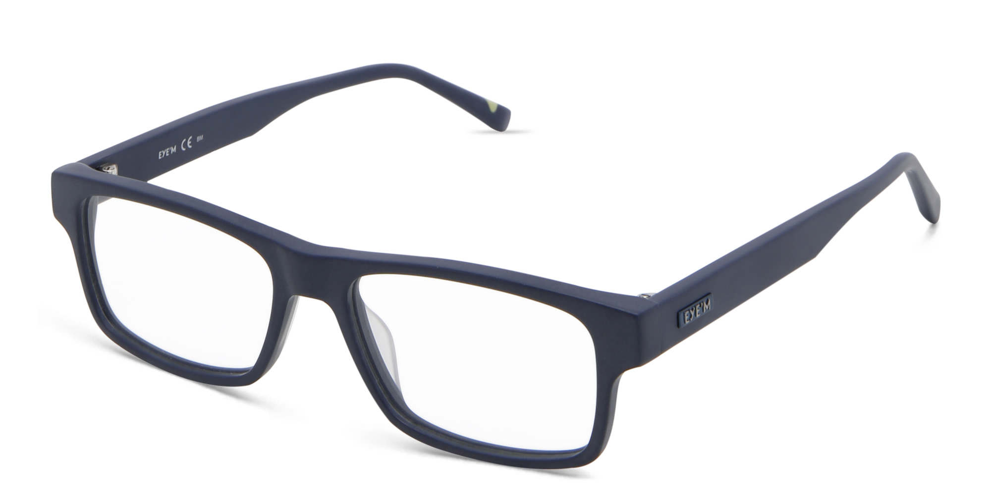 EYE'M Rectangle Eyeglasses in Blue – Product Photo 2