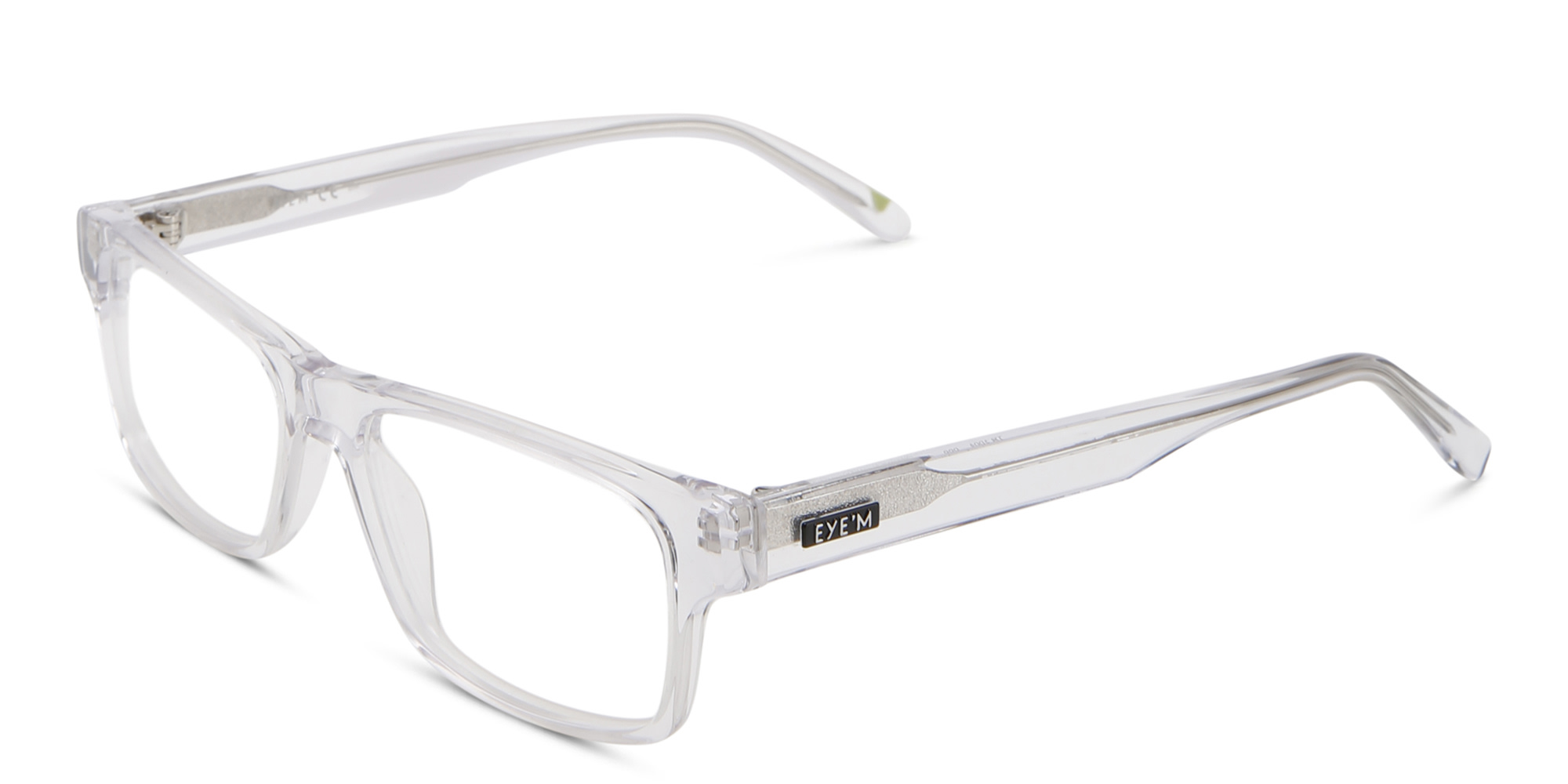 EYE'M Rectangle Eyeglasses in Clear – Product Photo 2