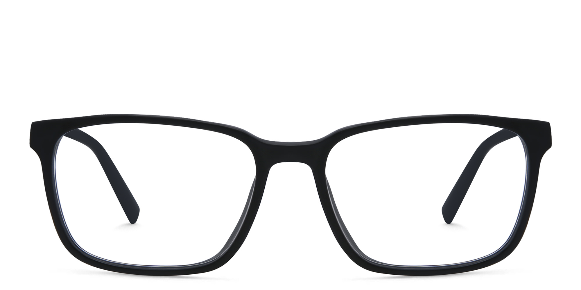 EYE'M Rectangle Eyeglasses in Black – Product Photo 1