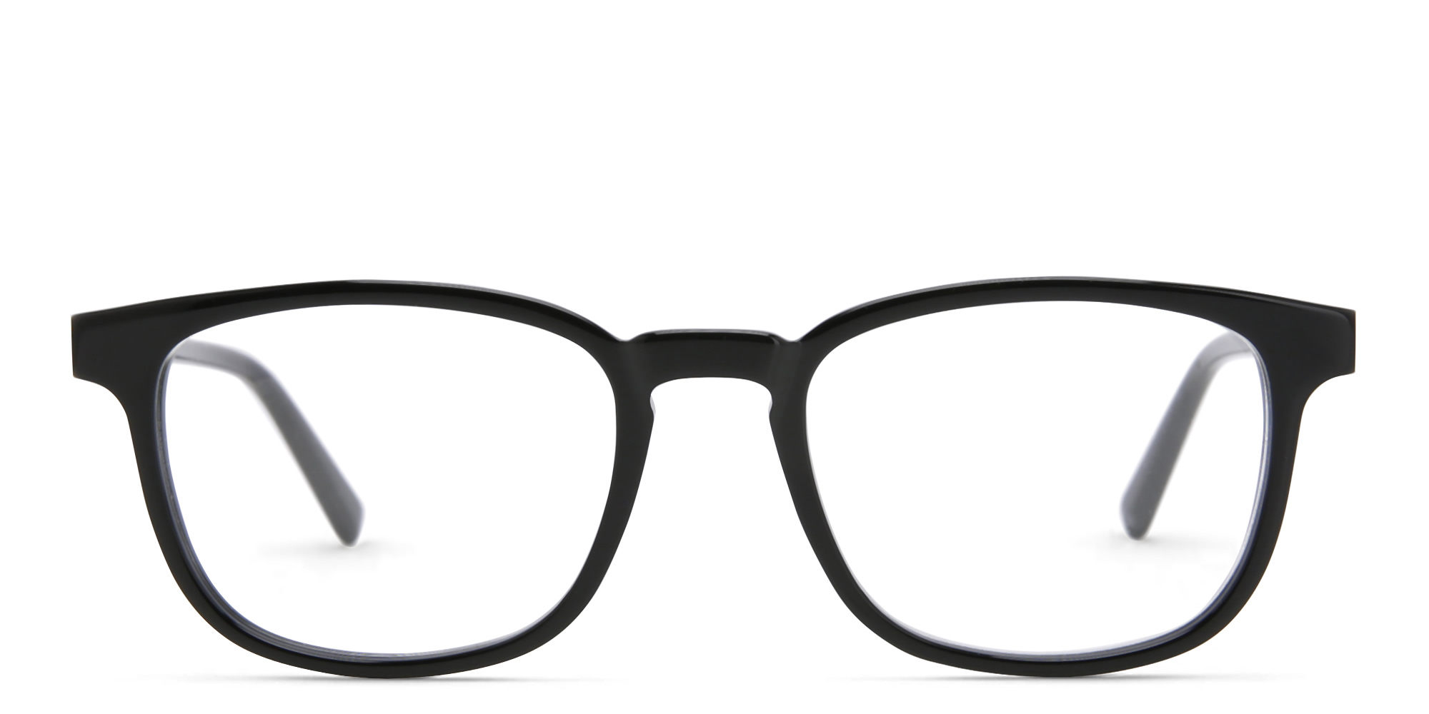 Shop EYE'M Square Eyeglasses in Black online.