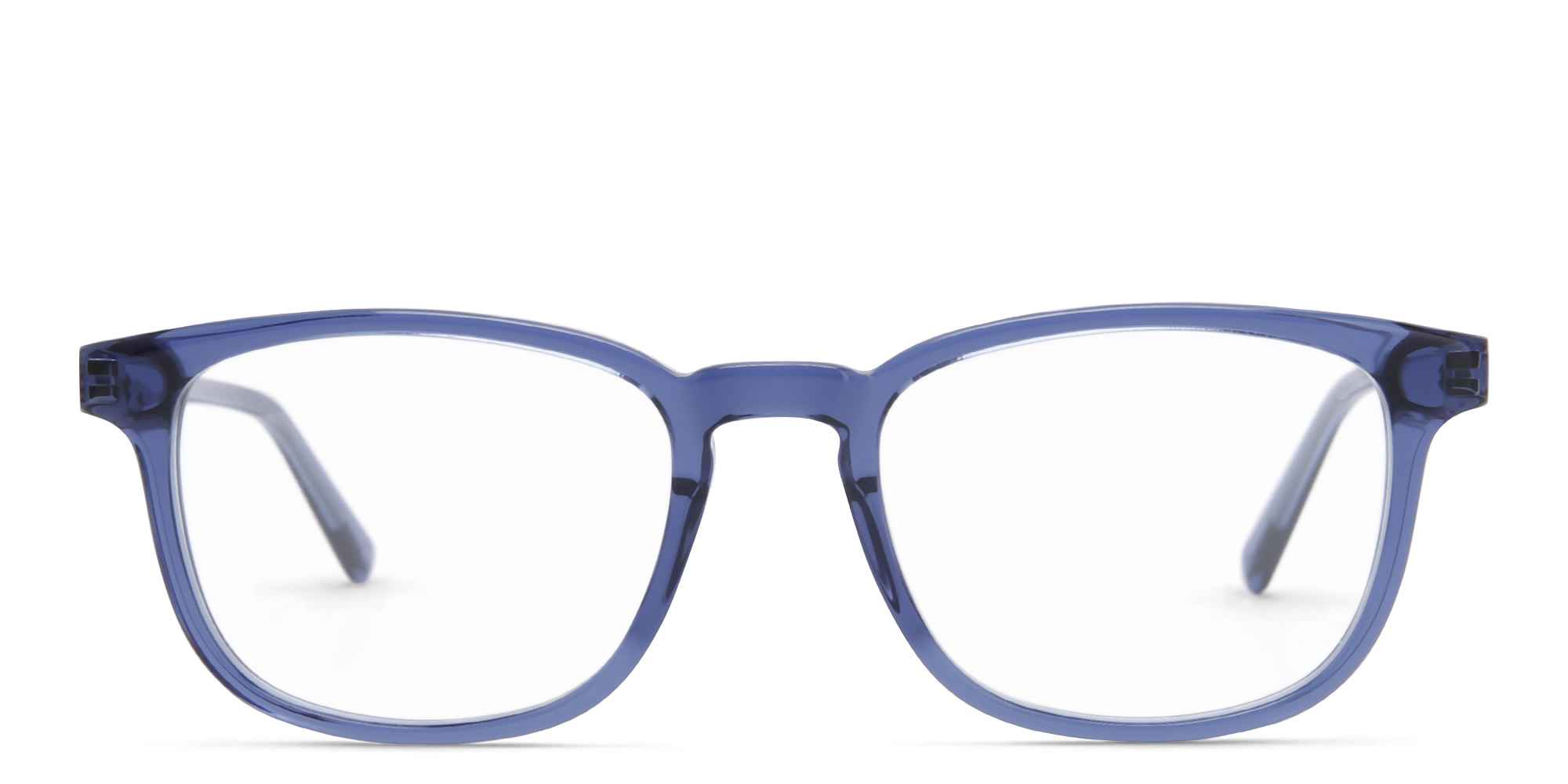 EYE'M Square Eyeglasses in Blue – Product Photo 1