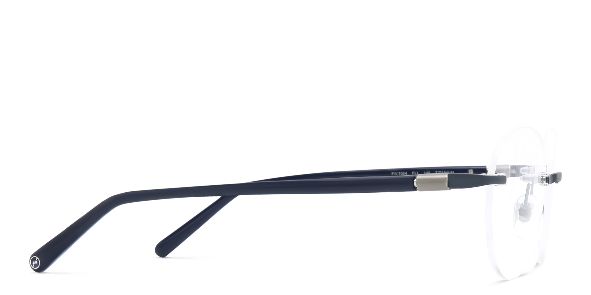 نظارة طبية دائرية بدون إطار من EYE'M بلون أزرق - صورة المنتج 3