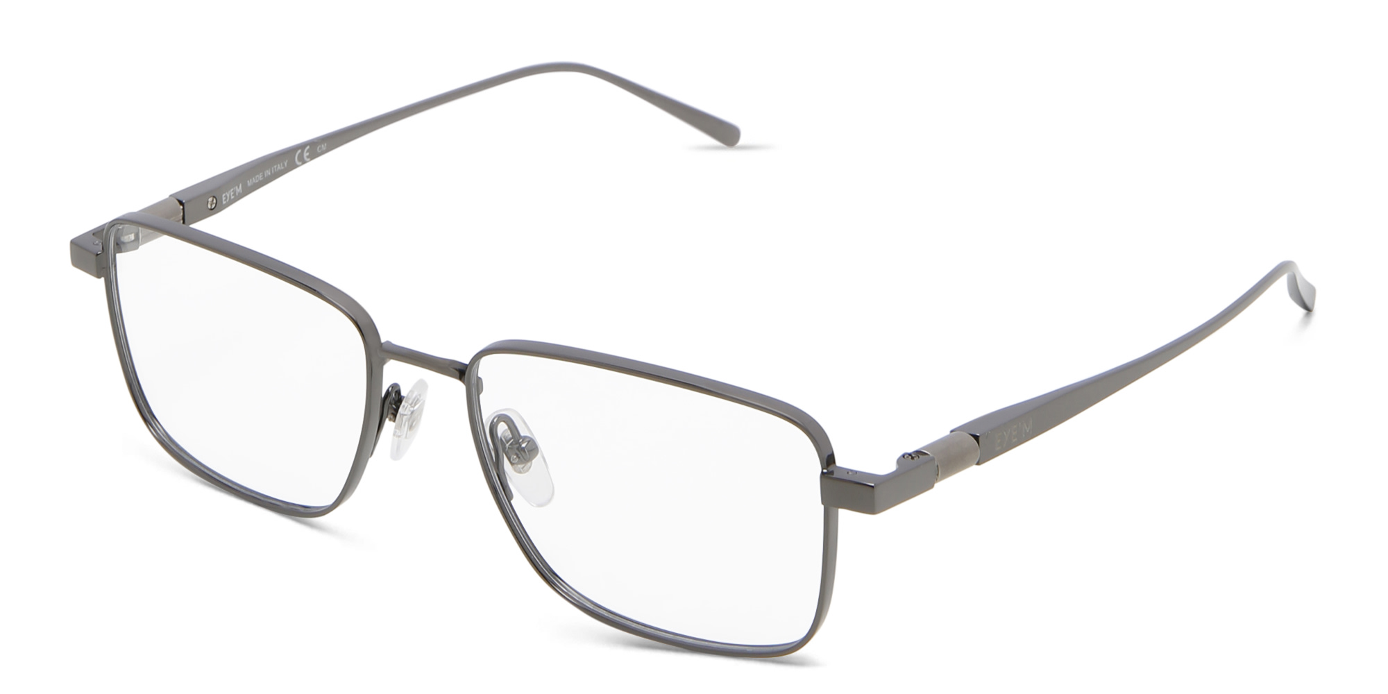 EYE'M Rectangle Eyeglasses in Gunmetal – Product Photo 2