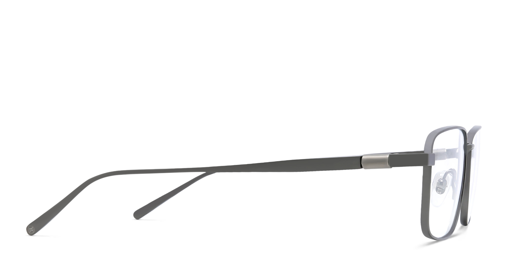 EYE'M Rectangle Eyeglasses in Gunmetal – Product Photo 3