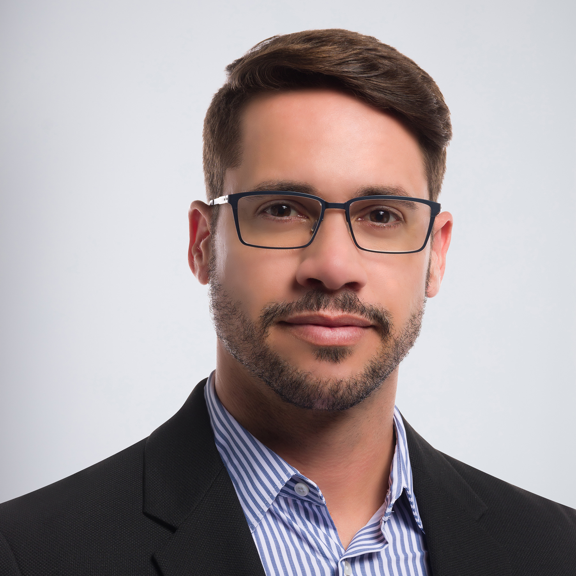 Shop EYE'M Logo Signature Rectangle Eyeglasses in Blue online.