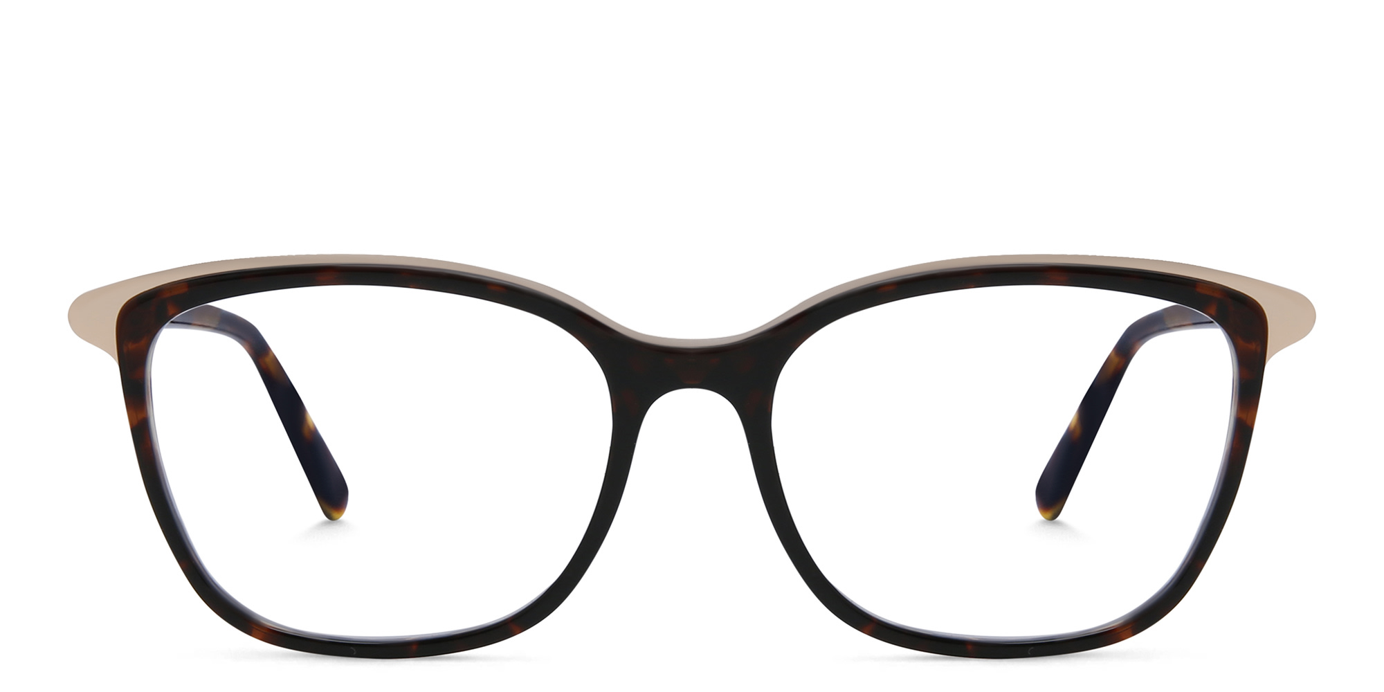 EYE'M Square Eyeglasses in Havana – Product Photo 1