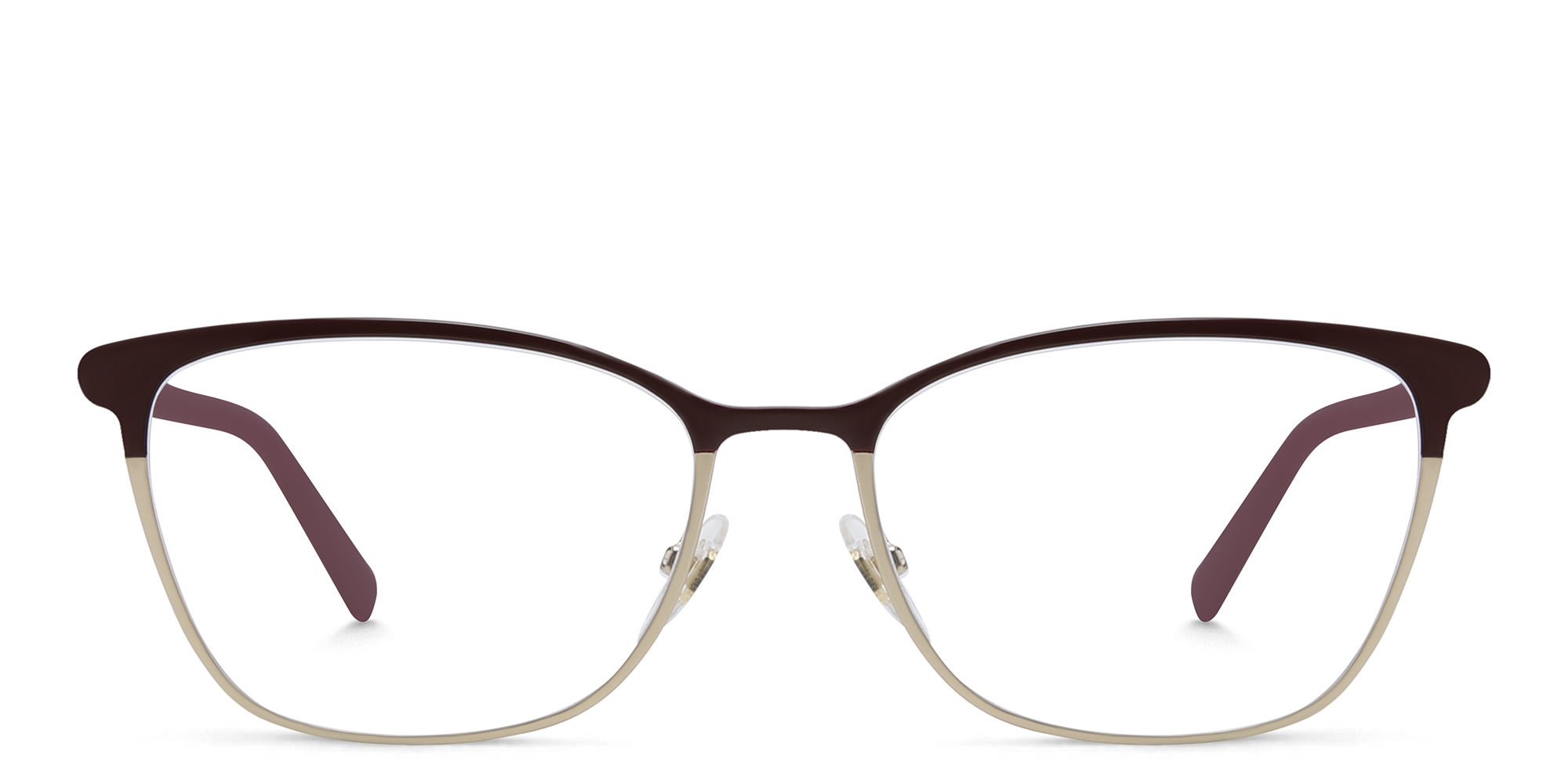 EYE'M Cat Eye Eyeglasses in Burgundy – Product Photo 1