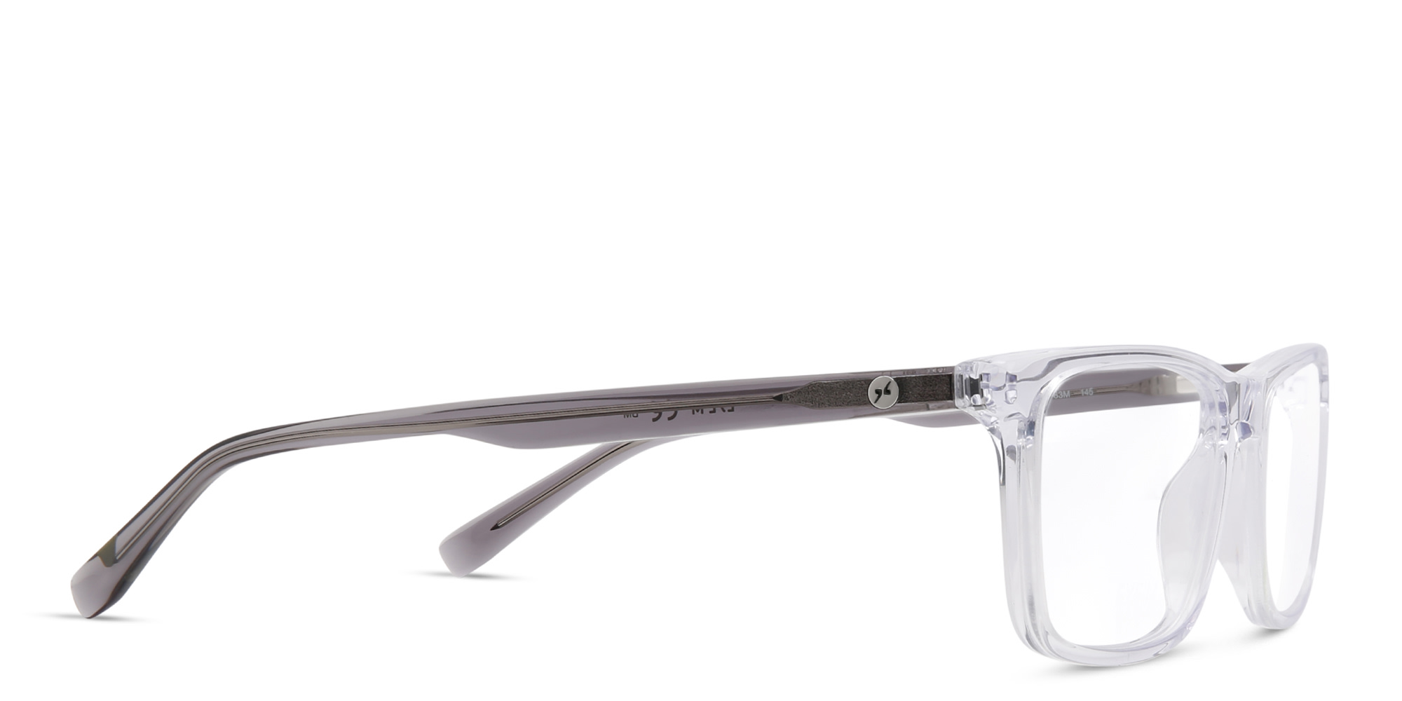 Shop EYE'M Rectangle Eyeglasses in Clear online.
