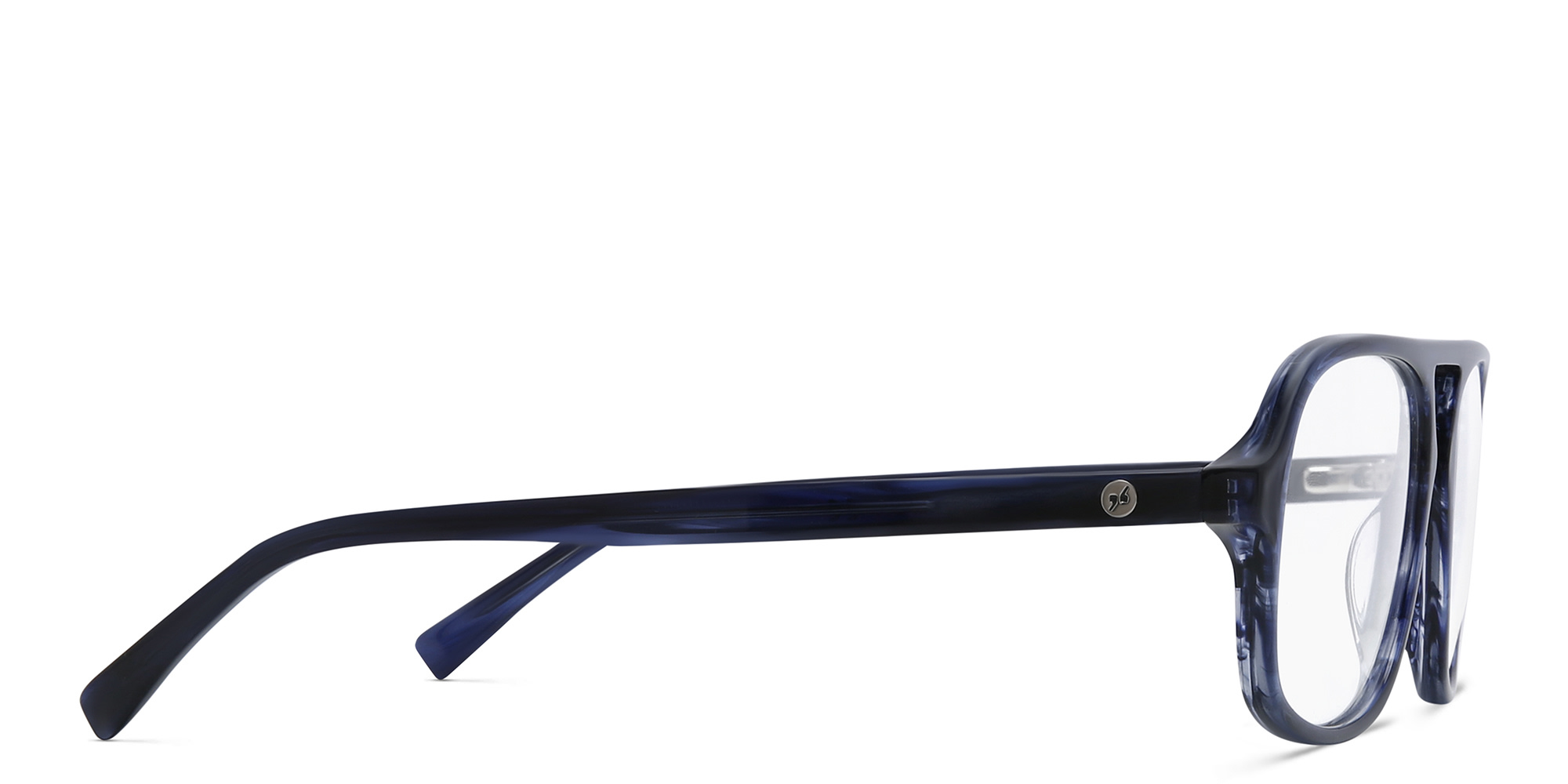 EYE'M Aviator Eyeglasses in Blue – Product Photo 3