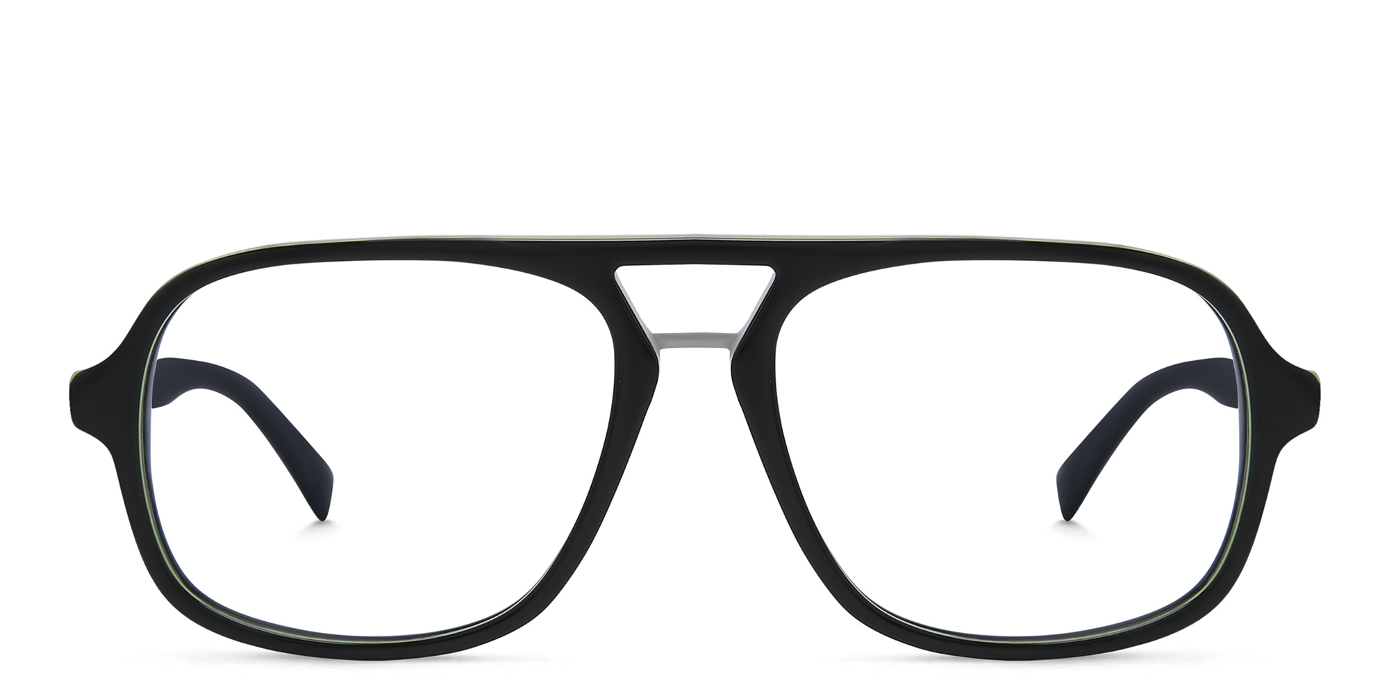 EYE'M Aviator Eyeglasses in Black – Product Photo 1