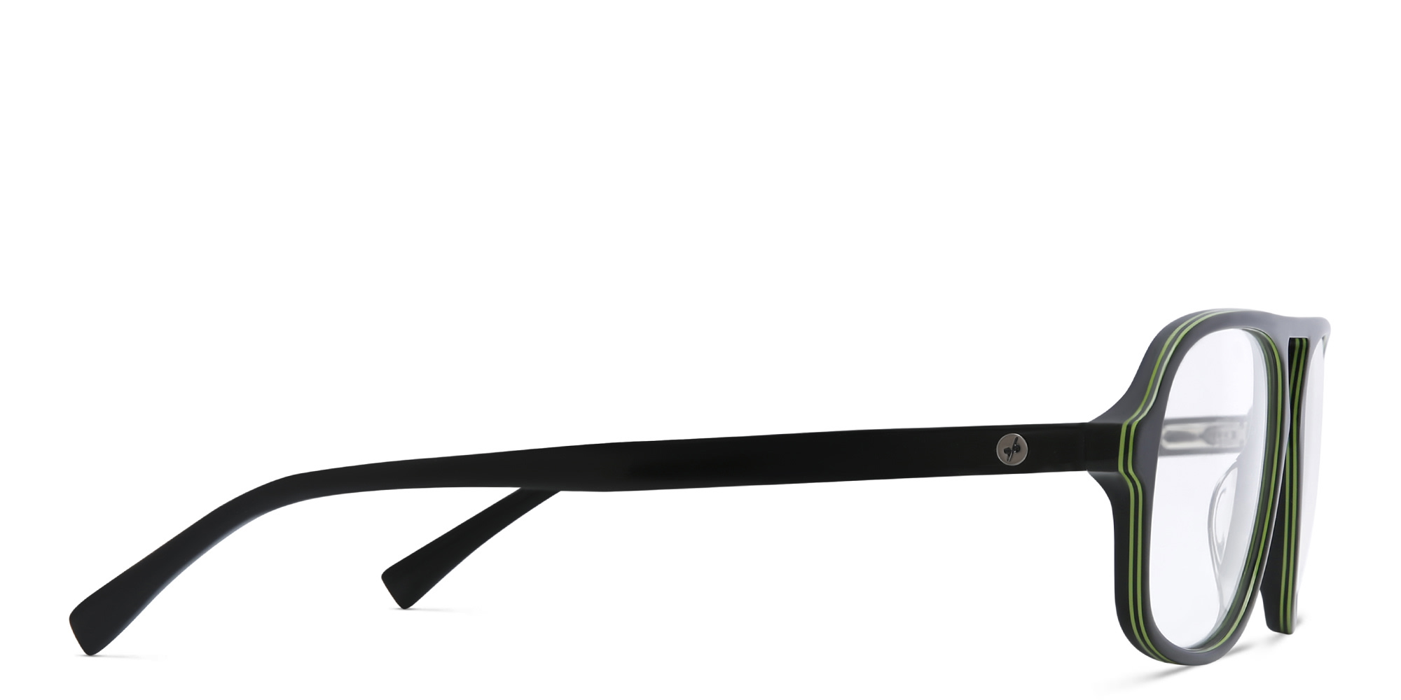 EYE'M Aviator Eyeglasses in Black – Product Photo 3