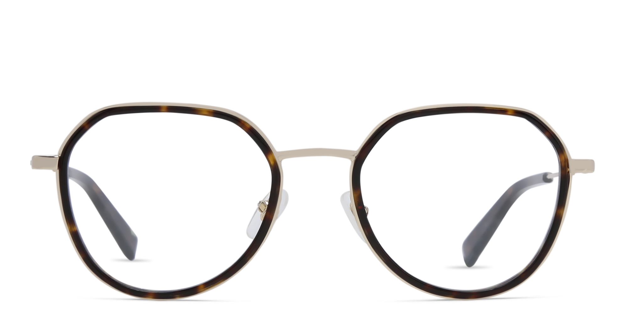 EYE'M Unisex Round Eyeglasses in Havana – Product Photo 1