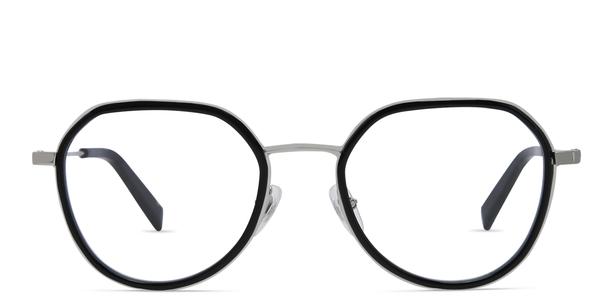 EYE'M Unisex Round Eyeglasses in Black – Product Photo 1