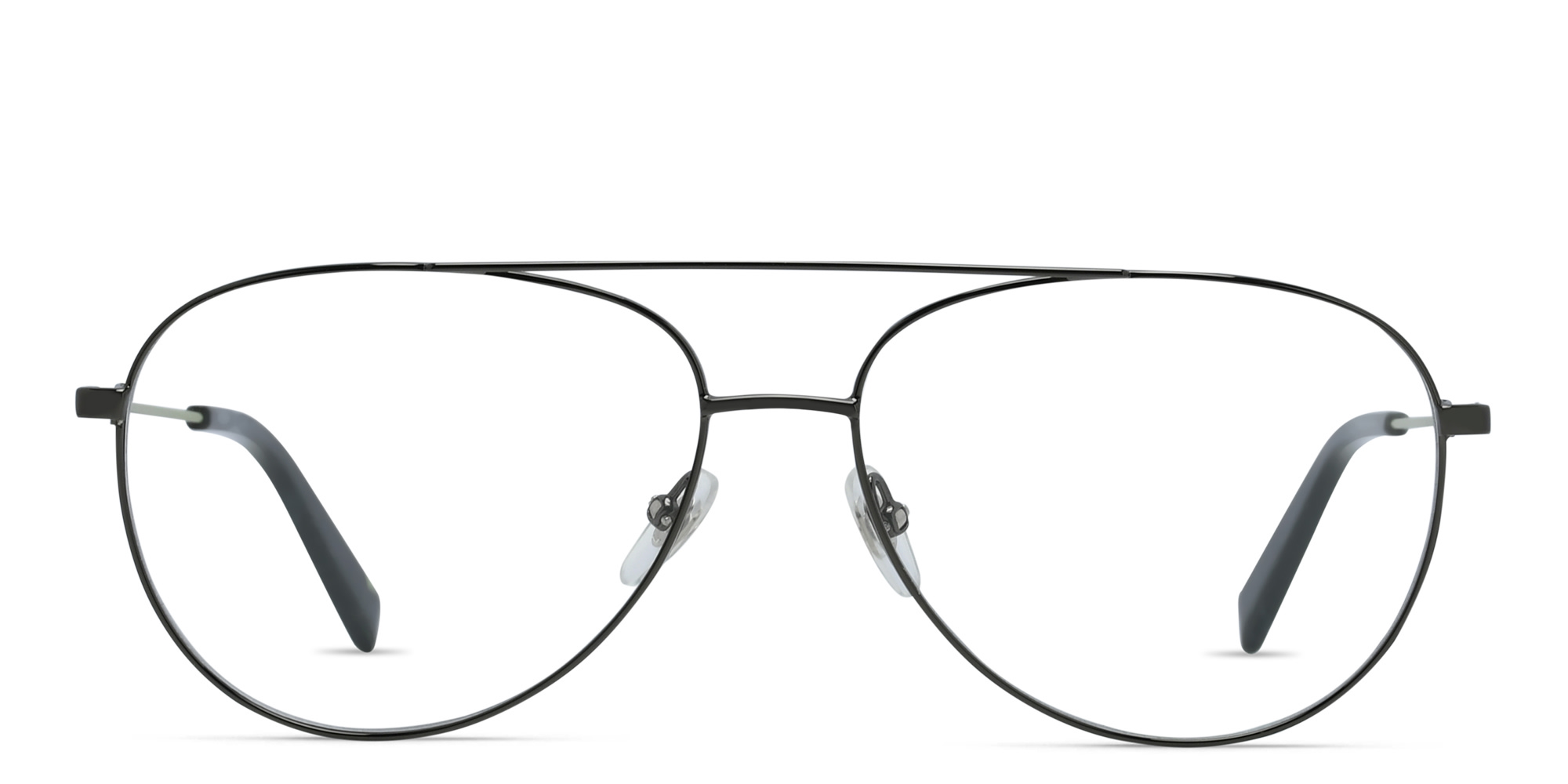 EYE'M Unisex Wide Aviator Eyeglasses in Gunmetal – Product Photo 1