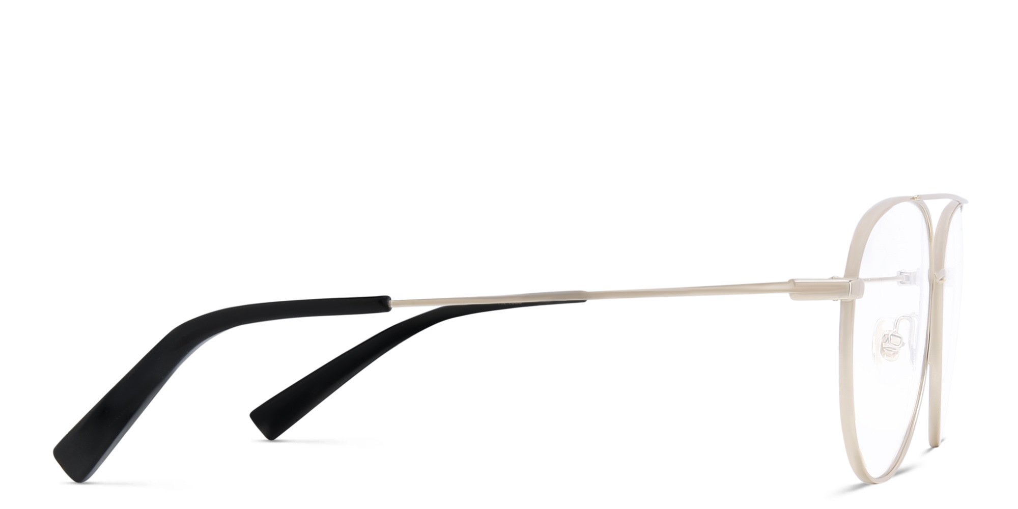 EYE'M Unisex Wide Aviator Eyeglasses in Gold – Product Photo 3
