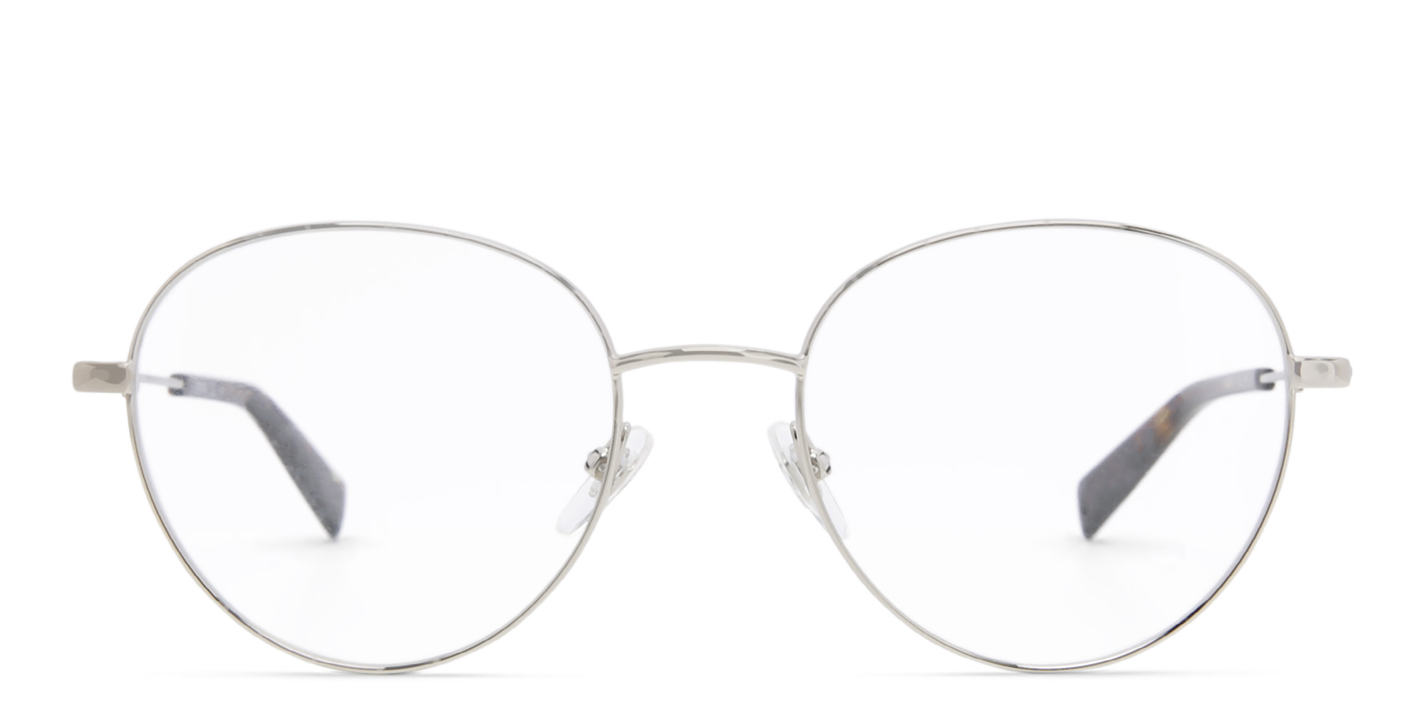 EYE'M Unisex Round Eyeglasses in Silver – Product Photo 1