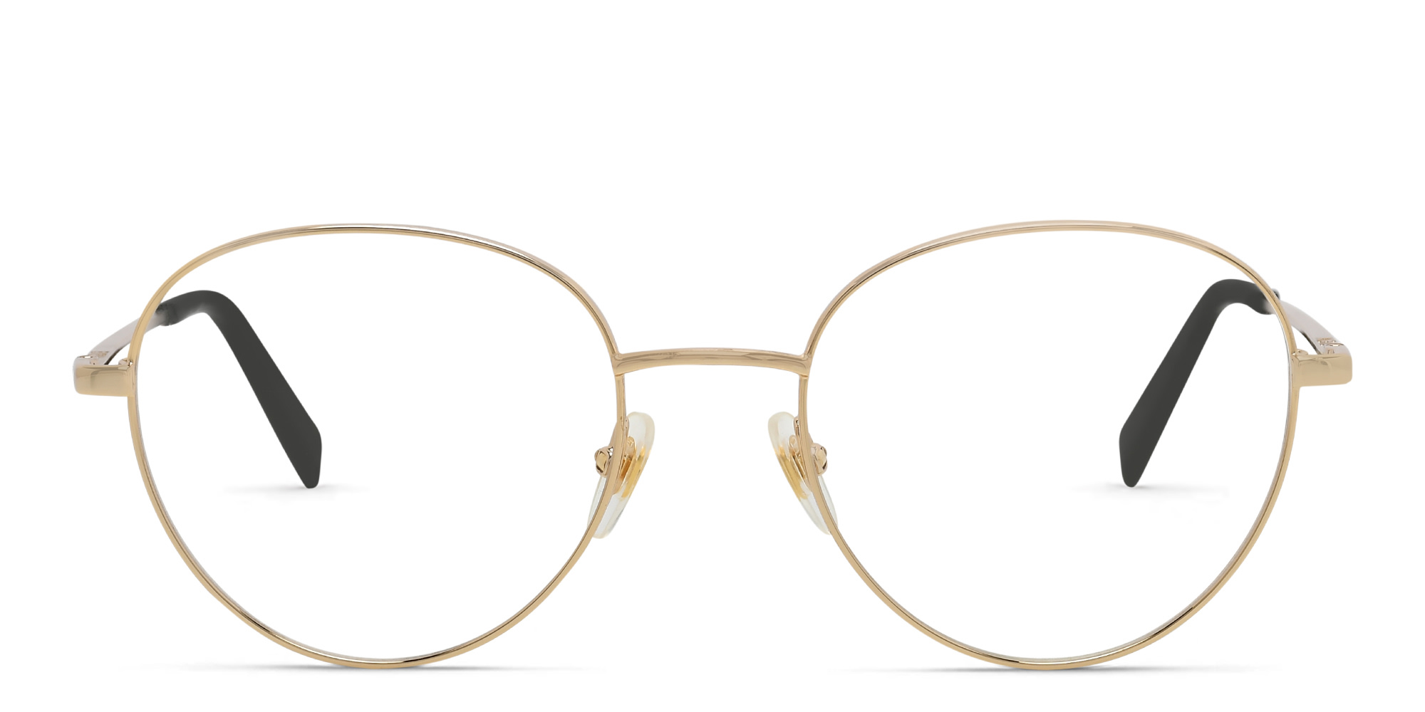 EYE'M Unisex Round Eyeglasses in Gold – Product Photo 1